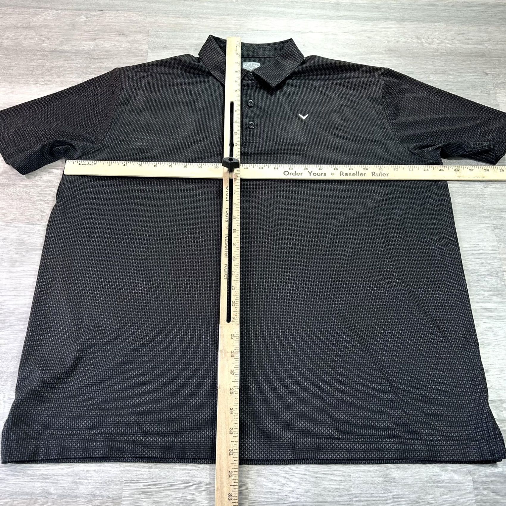 Callaway Callaway Opti-Dri Polo Shirt Mens XL Black Geometric Golf Polyester Performance Size US XL / EU 56 / 4 - 5 Thumbnail