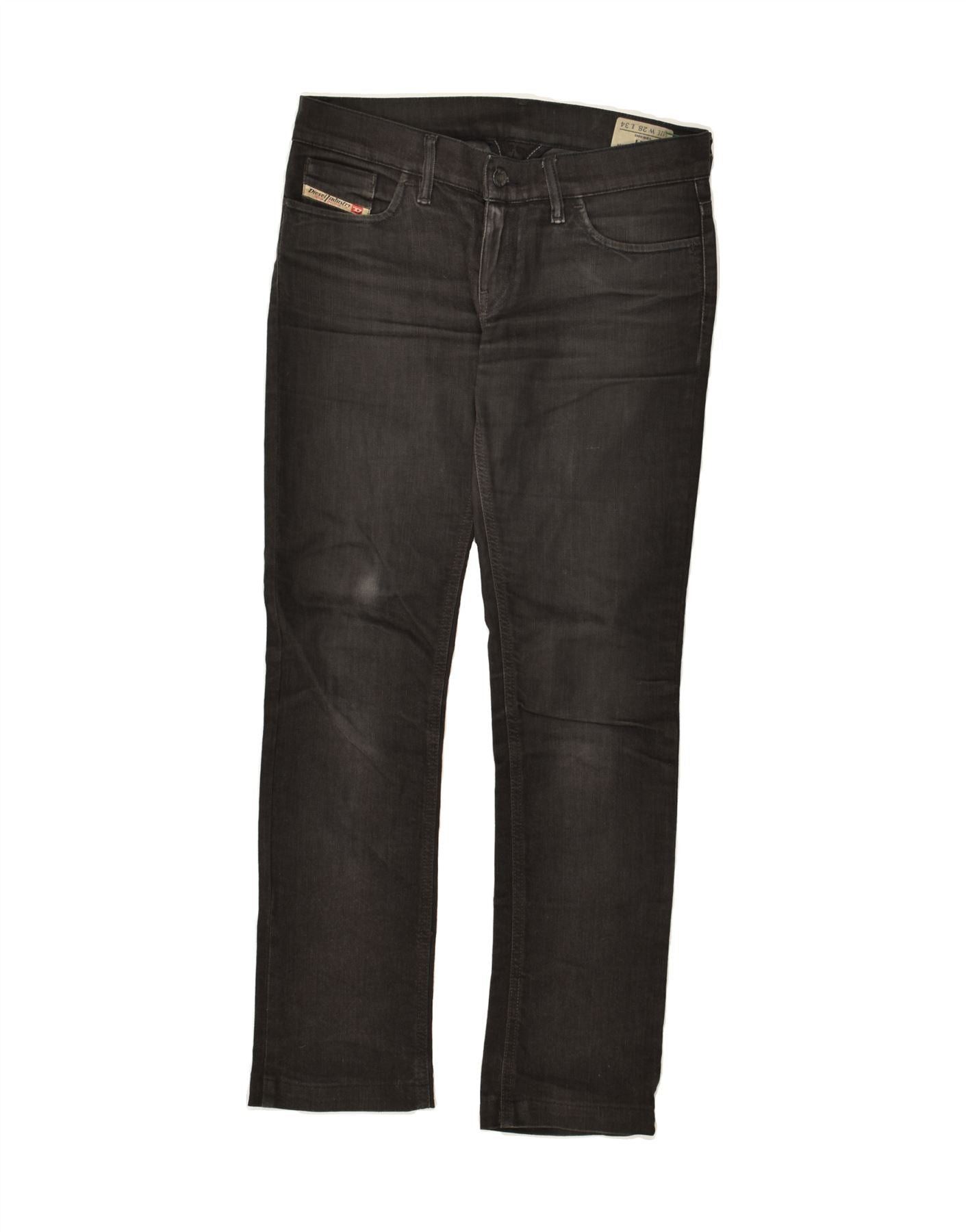 Diesel Womens Liv Slim Jeans W28 L29 Black Cotton Size 42" / US 20 - 1 Thumbnail