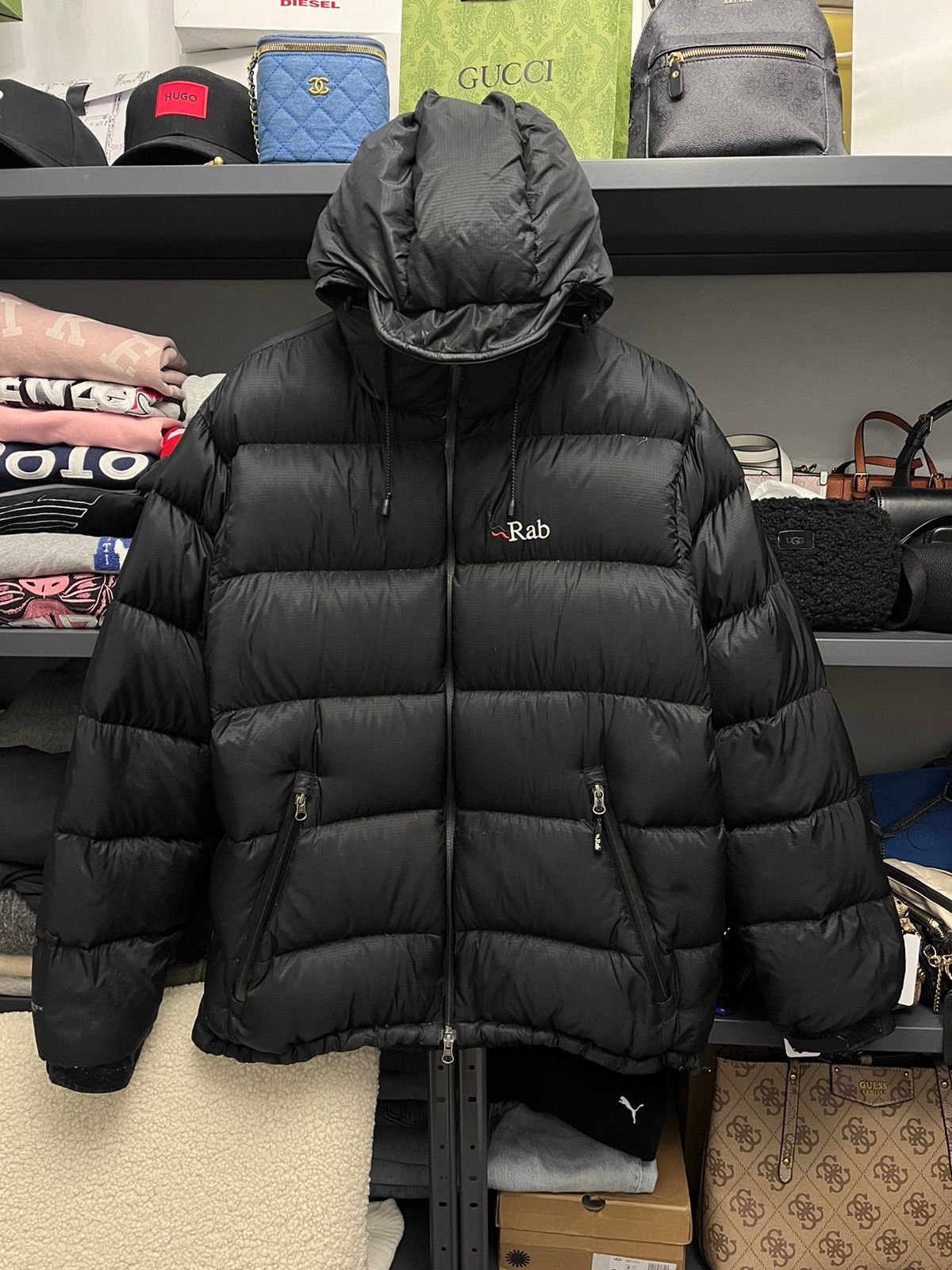 Pre-owned Outdoor Life X Rab Vintage Rab Down Puffer In Black