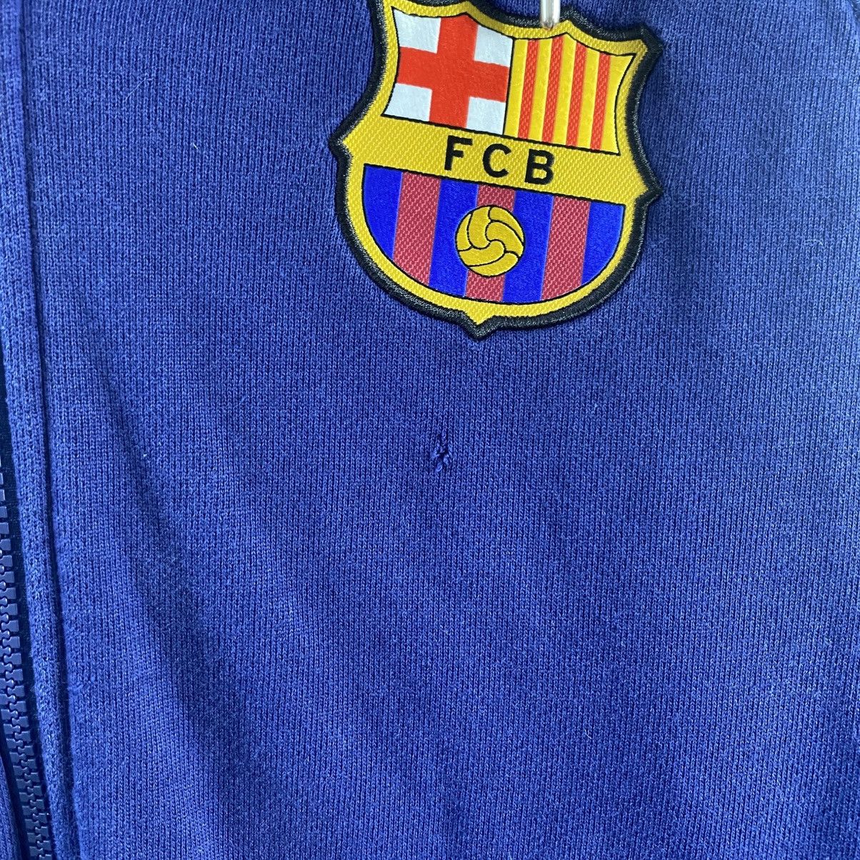 Nike Vintage Nike Barcelona zip hoodie navy soccer rare Size US M / EU 48-50 / 2 - 4 Thumbnail