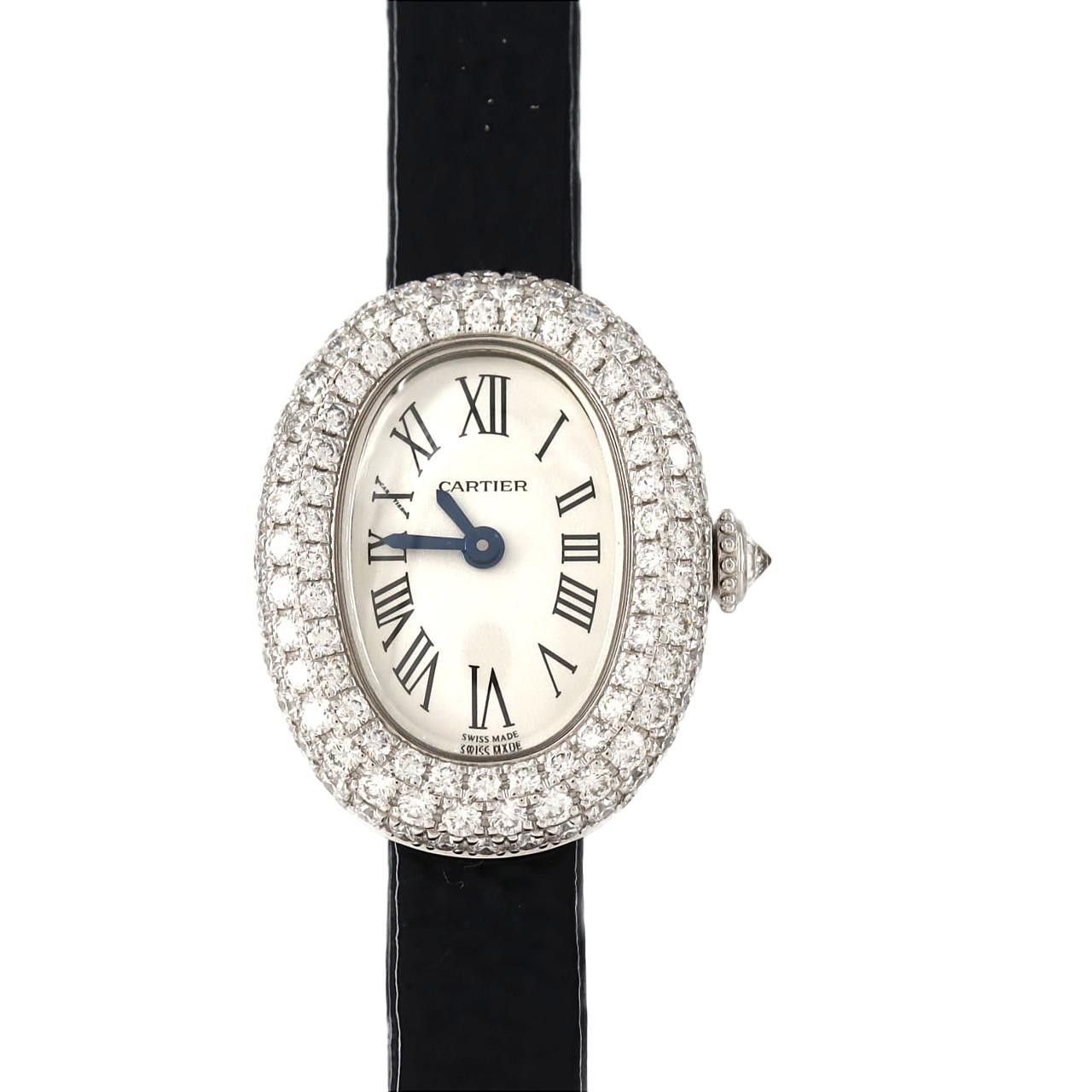 Cartier Cartier Cartier Baignoire Mini White Gold Quartz Precious Metal Quartz WJBA0036 DUTY FREE for USA Size ONE SIZE - 1 Thumbnail