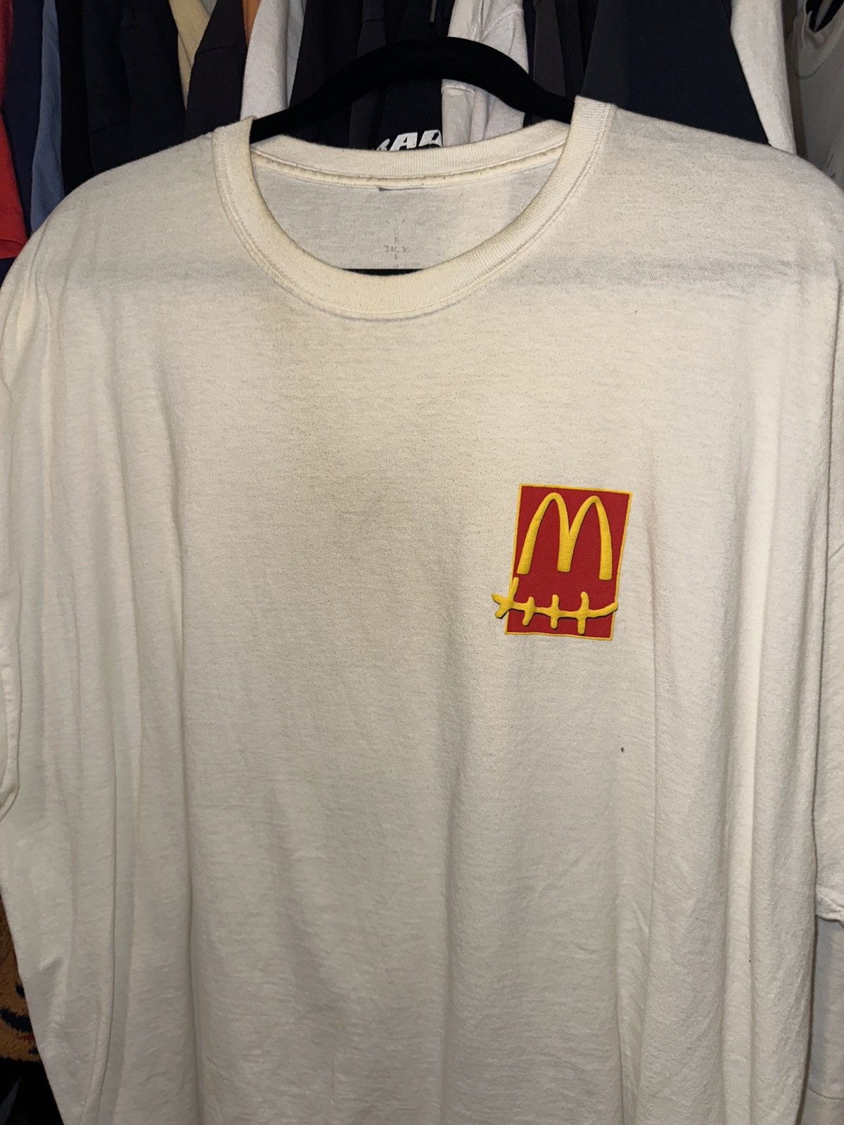 image of Travis Scott Mcdonald’S Tee in White, Men's (Size XL)