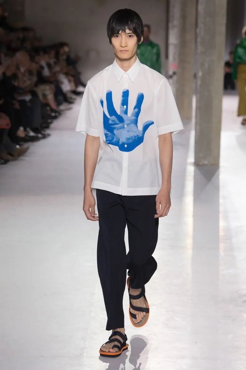 DRIES VAN NOTEN / 19SS/Hand　TShirt/S/コットン/BRD/×VERNER　PANTON Dries Van Noten - Verner Panton - S/S 19 - Hand-Print Shirt