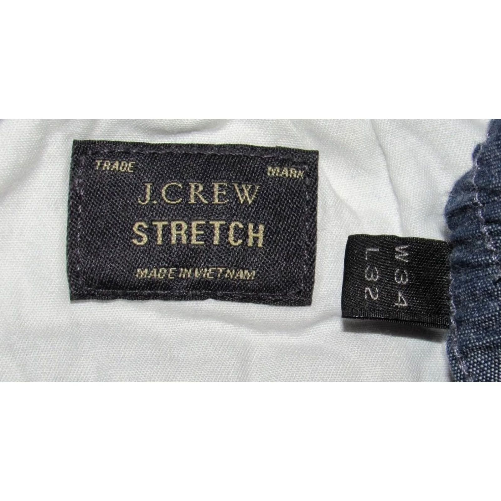 Vintage J CREW Dock Pants Shirt Mens 34x32 Chambray Cotton Blue Inseam 32 Chino Regular Size US 34 / EU 50 - 5 Thumbnail