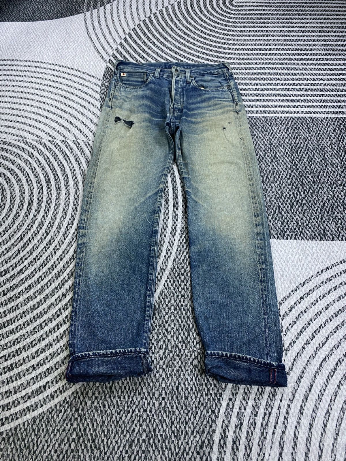 45rpm Vintage 45rpm Japan Distressed Denim Pants Size US 30 / EU 46 - 7 Thumbnail