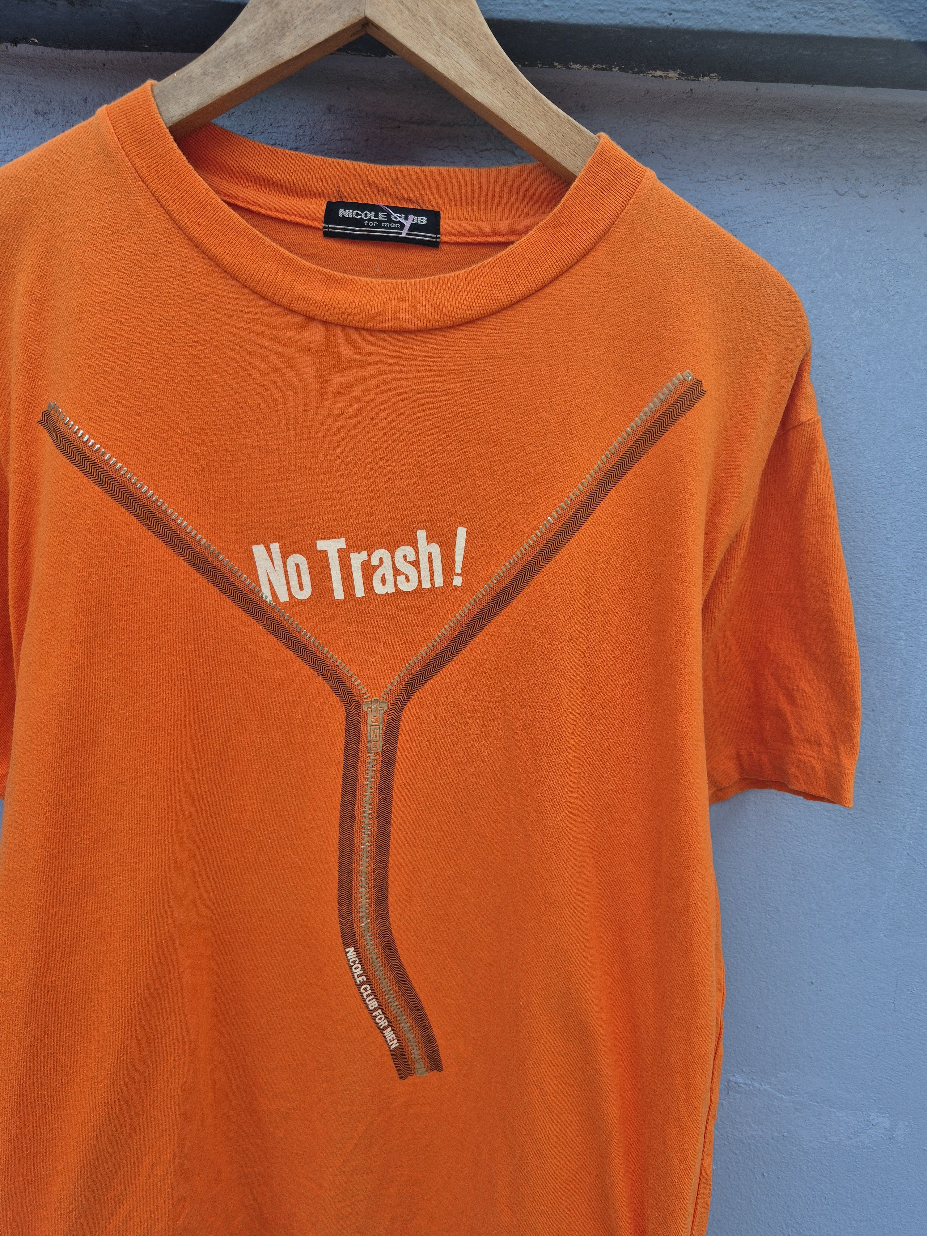 Nicole Club 🔥 Vintage Nicole Club for Men No Trash Tee Size US L / EU 52-54 / 3 - 2 Thumbnail