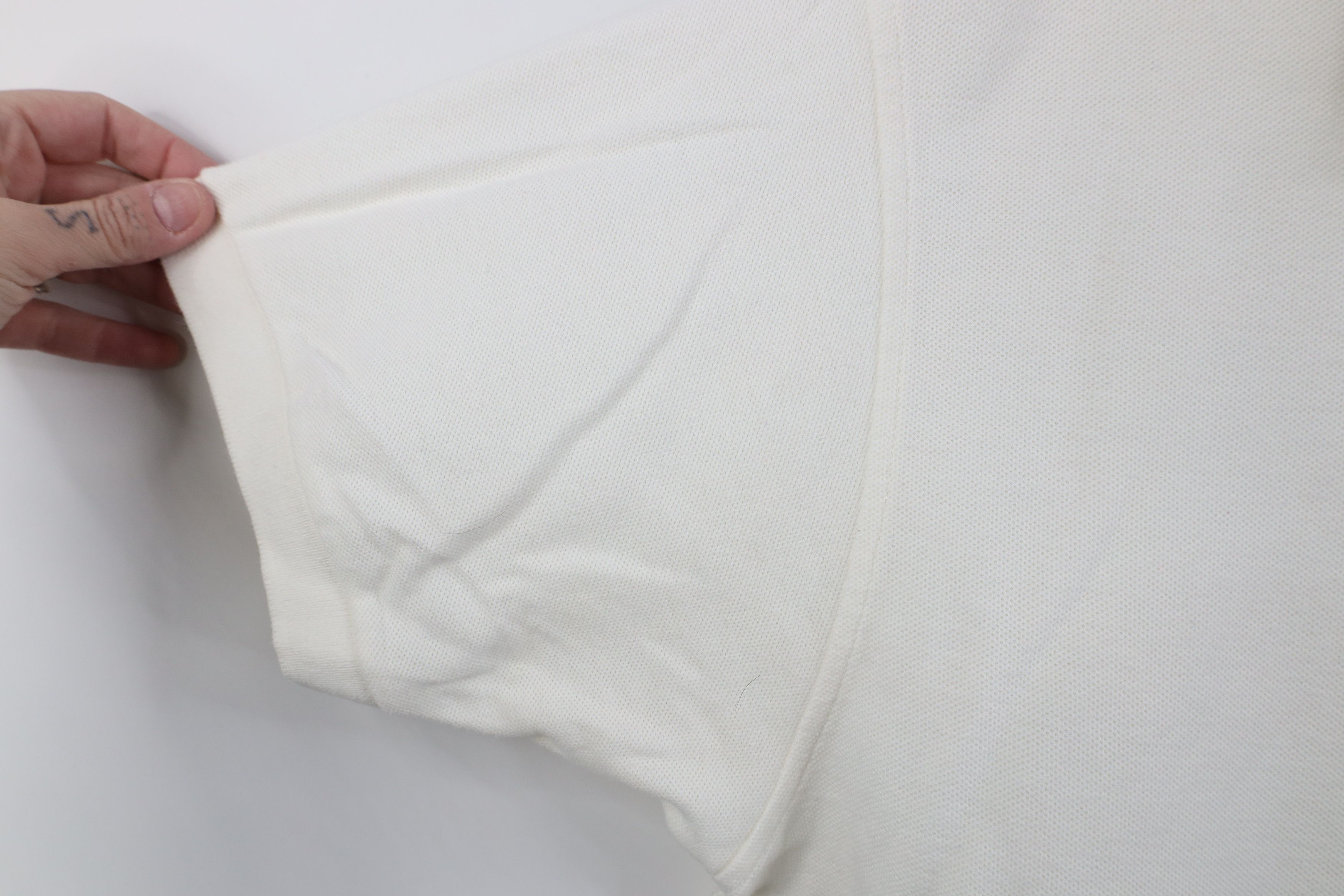 L.L. Bean Vintage 90s LL Bean Knit Collared Golf Polo White USA Size US XL / EU 56 / 4 - 10 Thumbnail