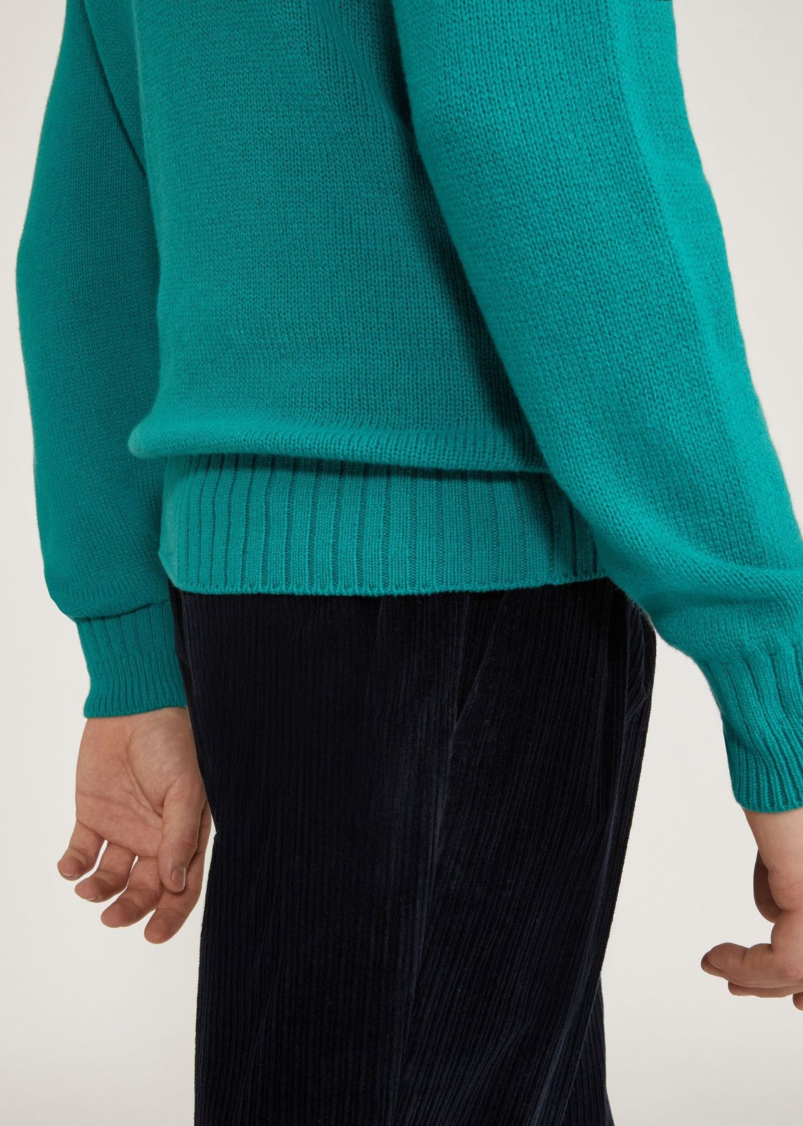 Loro Piana o1srvl11e1124 Girocollo Crew-Neck Sweater in Sea Green Size US L / EU 52-54 / 3 - 5 Thumbnail