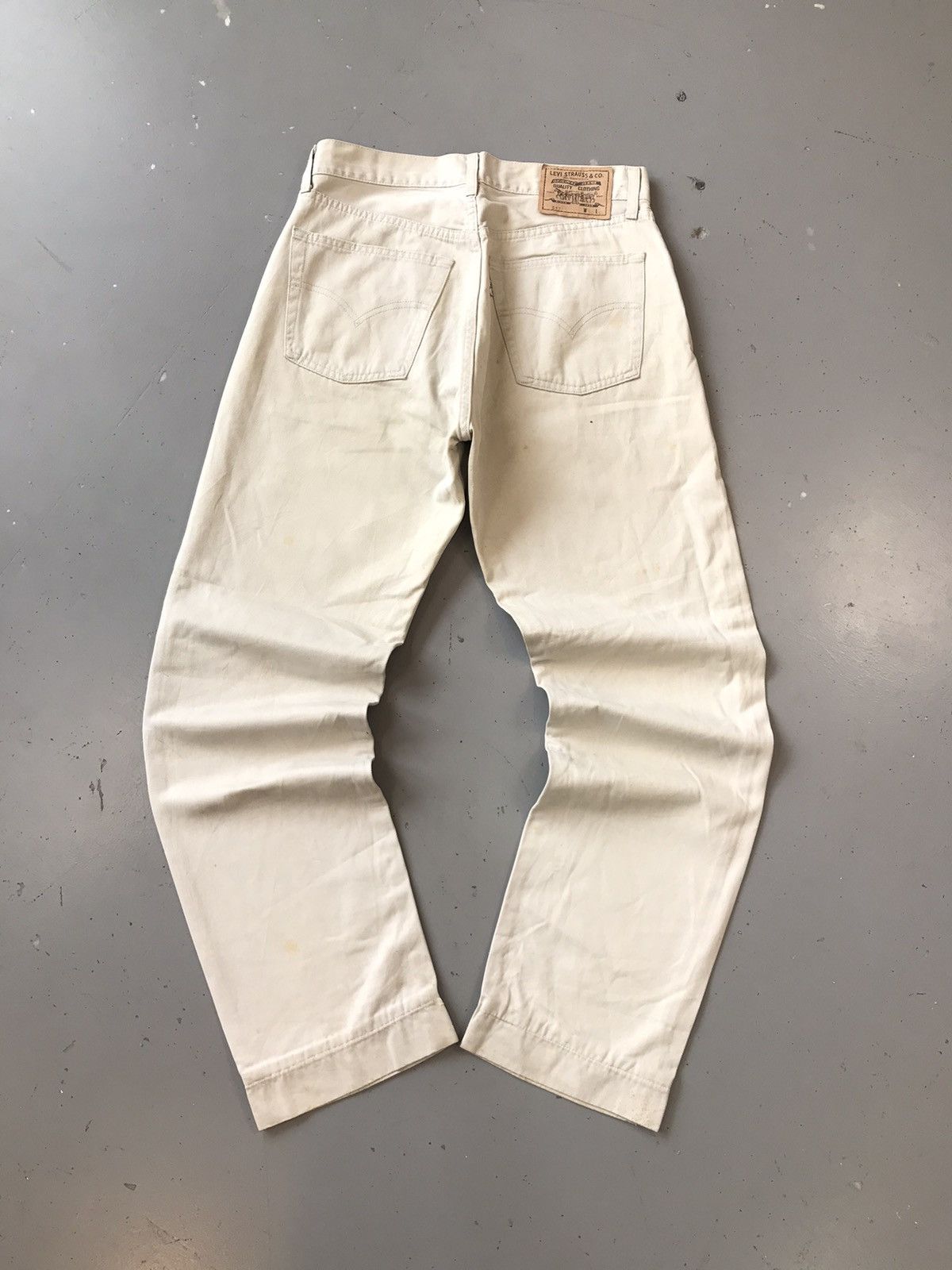 Levi's × Vintage Vintage Levi’s silver tab off white straight denim Size US 32 / EU 48 - 8 Thumbnail