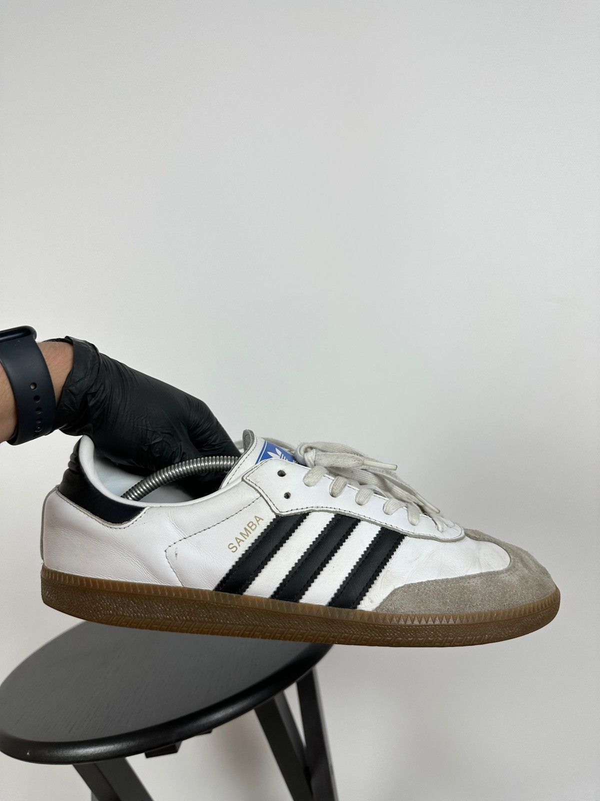 Adidas Vintage Adidas Samba Leather Low Top Sneakers Size US 13 / EU 46 - 9 Thumbnail