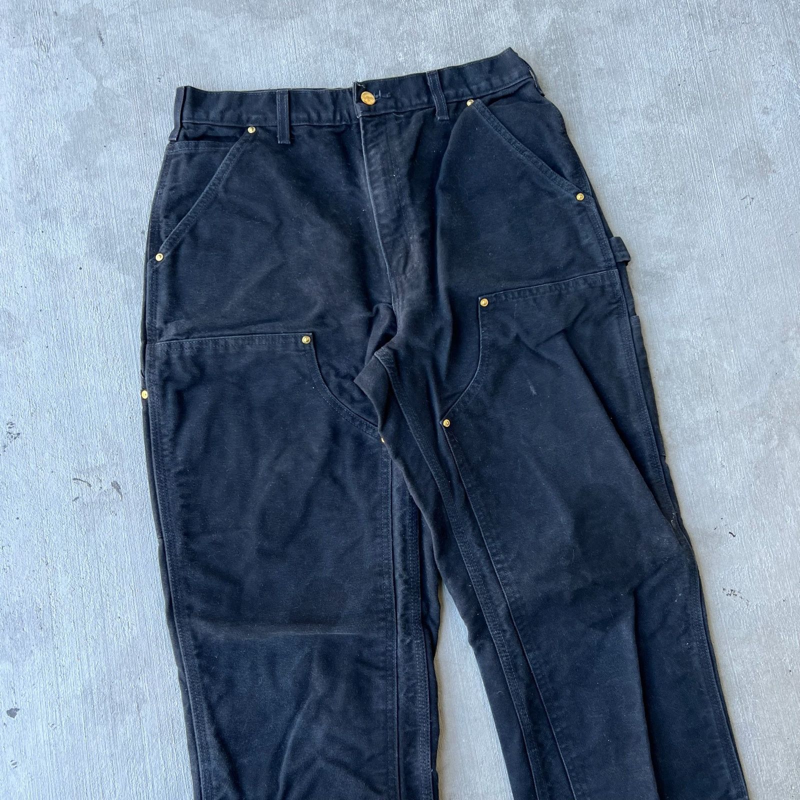 Carhartt × Vintage Carhartt black double knee work wear carpenter pants Size US 30 / EU 46 - 2 Thumbnail