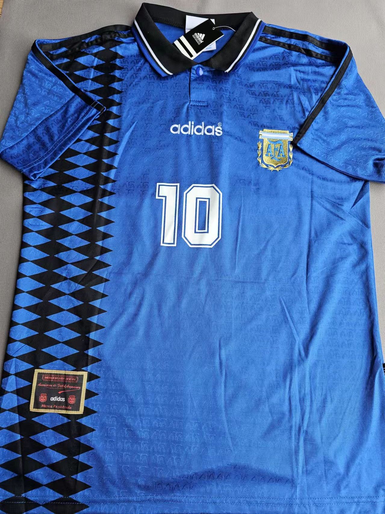 1994 Argentina #10 Maradona Jersey Away