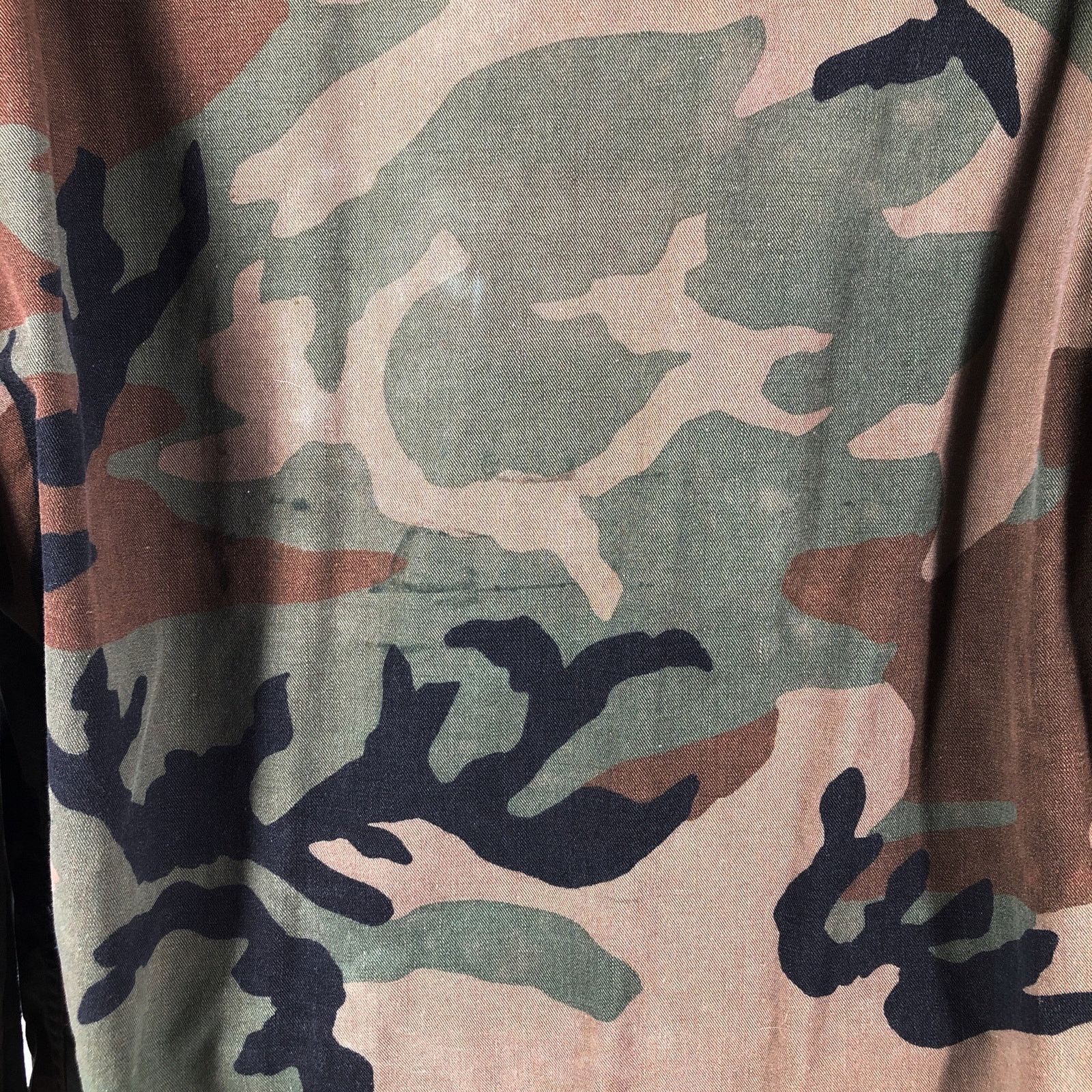 Vintage Military camouflage jacket X Long Tall 90s 1990s vintage Size US L / EU 52-54 / 3 - 5 Thumbnail