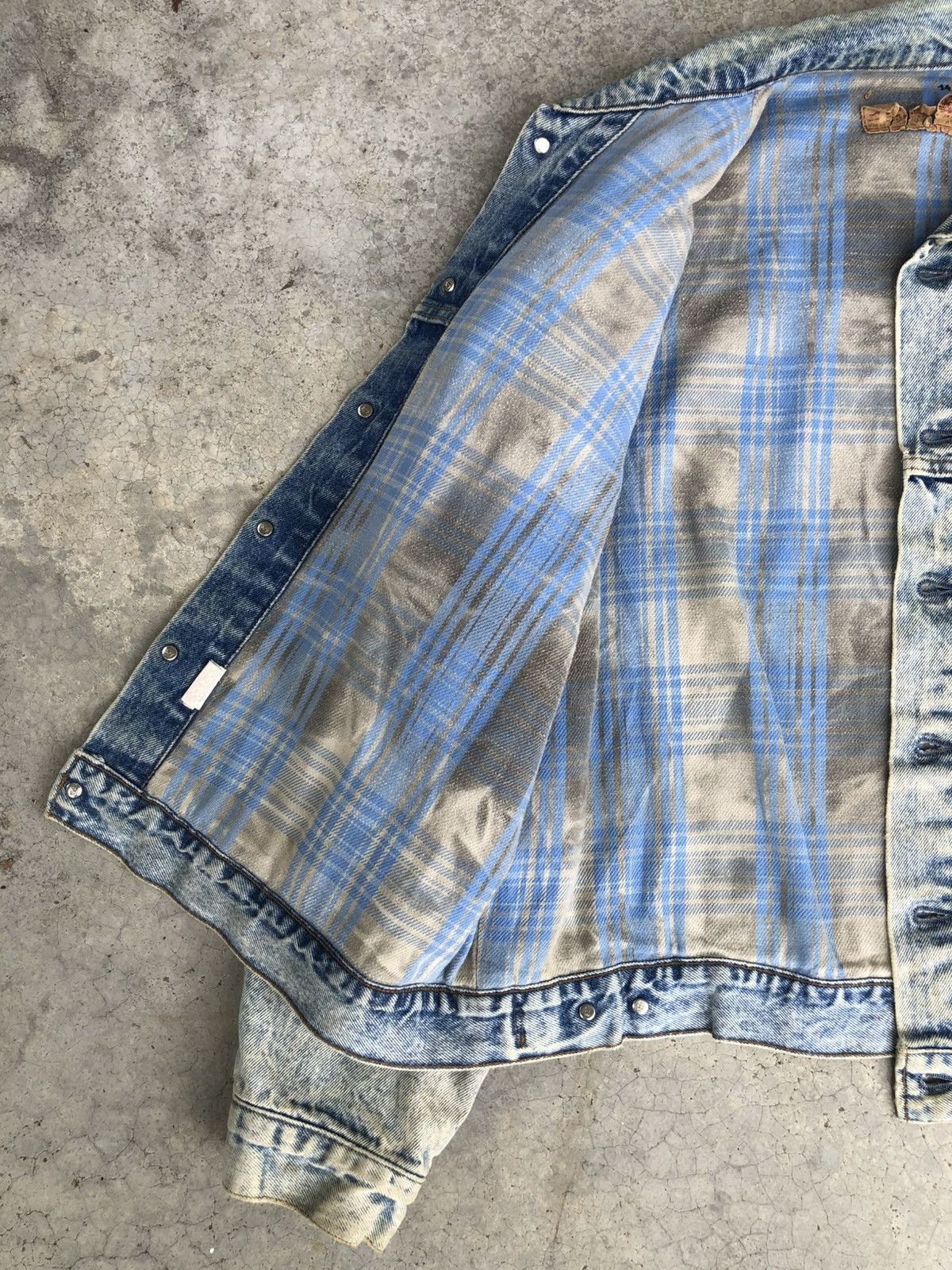 Levi's Vintage 80s Levis 70417 Blanked Lined Baggy Distressed Size US XL / EU 56 / 4 - 17 Thumbnail