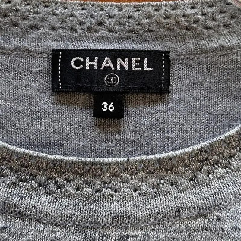 Chanel Chanel Gray Long Sleeve Pullover Sweater . Size S / US 4 / IT 40 - 7 Thumbnail