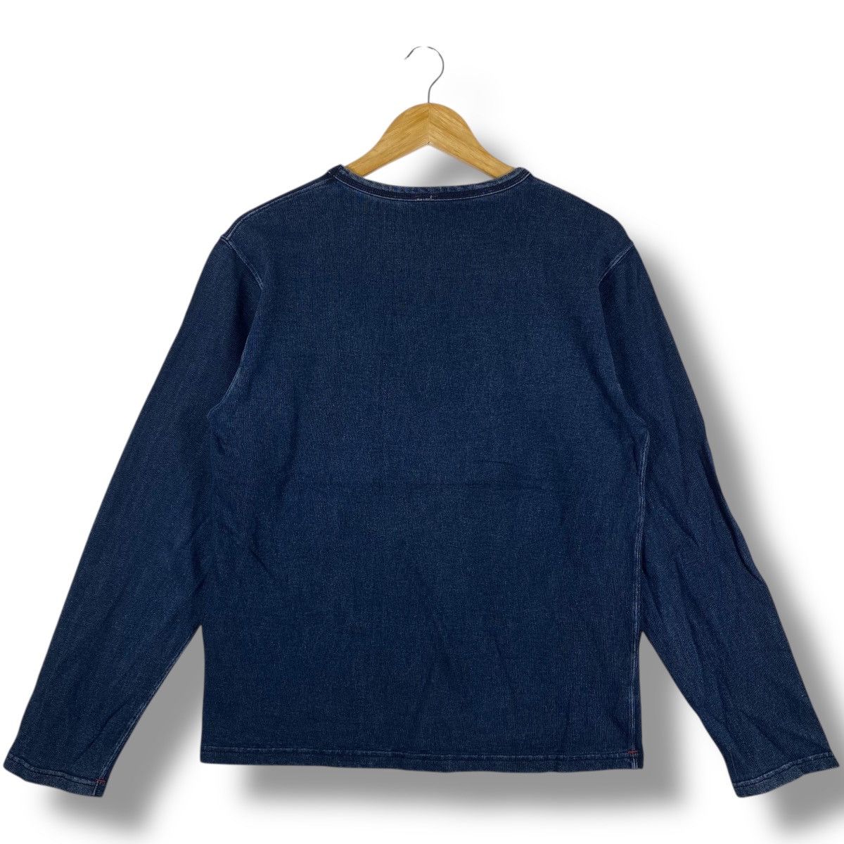 Eternal × Japanese Brand Concept By ETERNAL Natural Indigo Dyed Longsleeve Tee Shirt Size US M / EU 48-50 / 2 - 3 Thumbnail