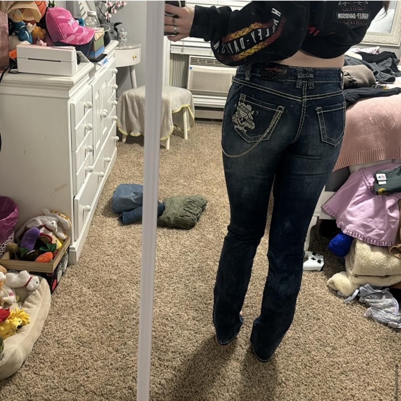Ed Hardy × Vintage Y2K Ed Hardy Jeans Size 26" / US 2 / IT 38 - 7 Thumbnail