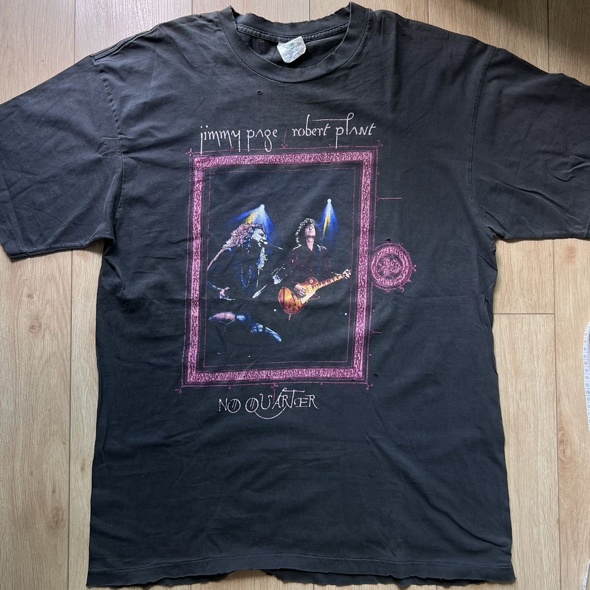 image of Band Tees x Vintage Jimmy Page & Robert Plant World Tour 1995 Tee in Black, Men's (Size XL)