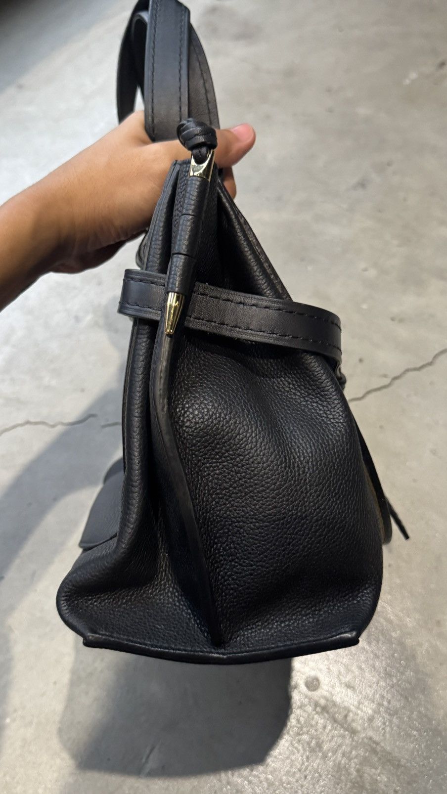 Loewe Loewe Anagram Gate Leather Top Handle Bag Black Size ONE SIZE - 6 Thumbnail