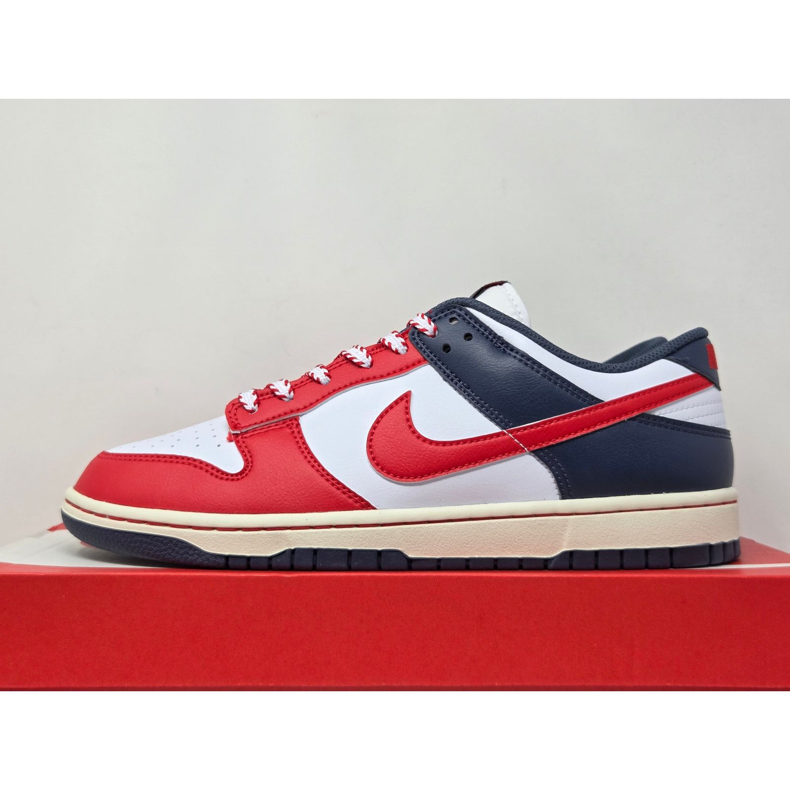 Nike DS Nike Dunk Low NA72 BOSTON RED ROX IM2222-100 Size US 9.5 / EU 42-43 - 3 Thumbnail