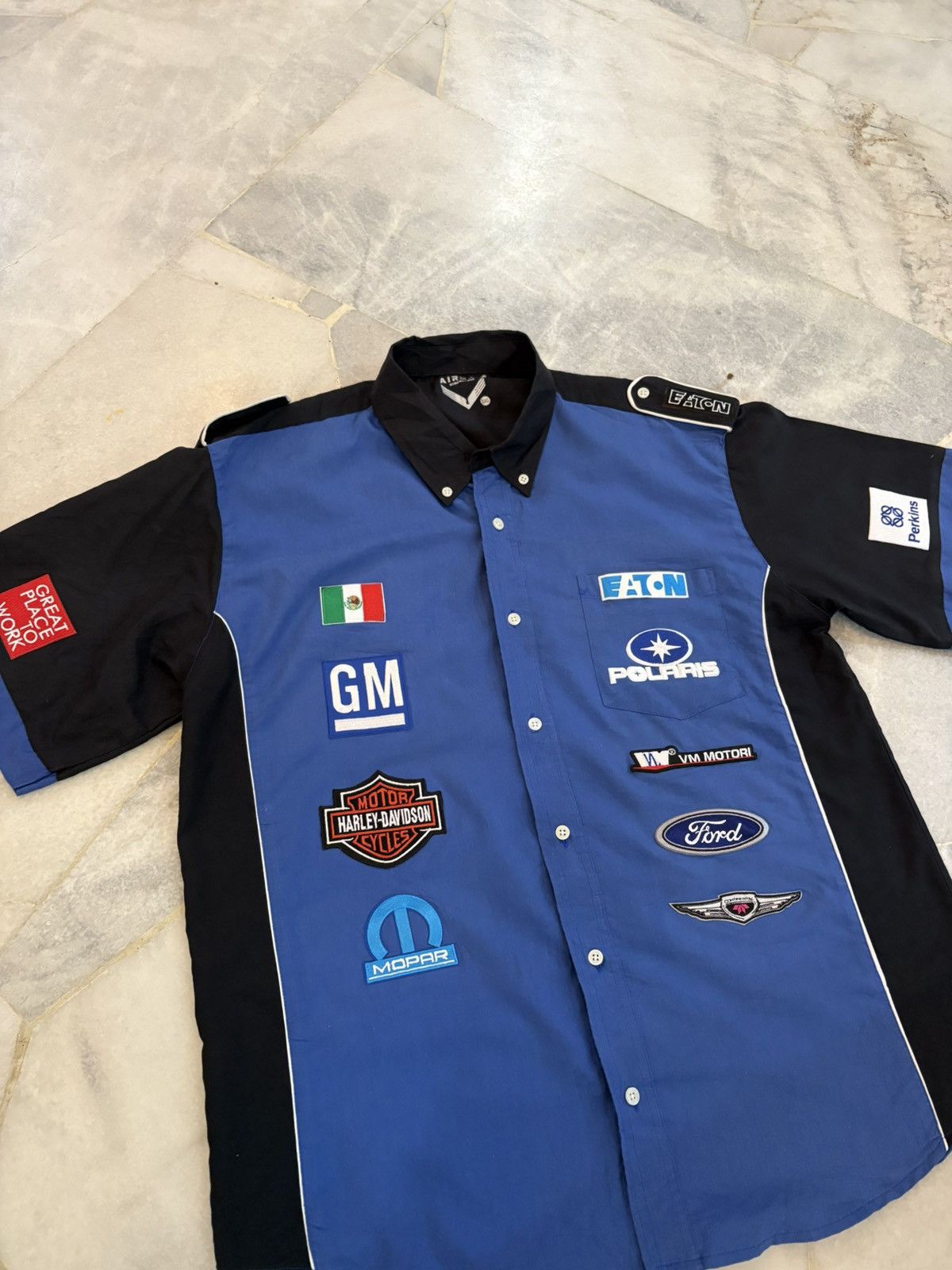 Harley Davidson Racing Brand Company Patch Shirt Size US XL / EU 56 / 4 - 2 Thumbnail