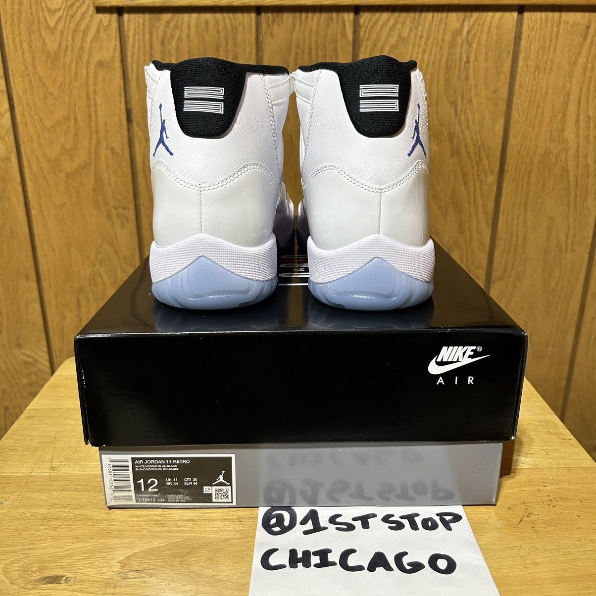 Designer × Jordan Brand × Nike Air Jordan 11 Retro Legend Blue 2024 Mens Size 12 NEW Size US 12 / EU 45 - 3 Thumbnail