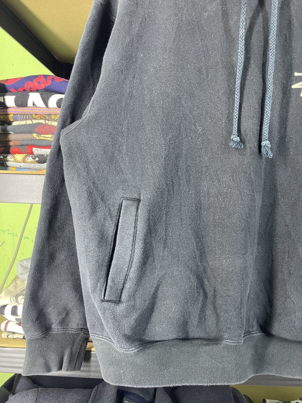 Stussy 2000's Vintage Stussy Pigment Dyed Hoodie Blue Black Size US M / EU 48-50 / 2 - 6 Thumbnail