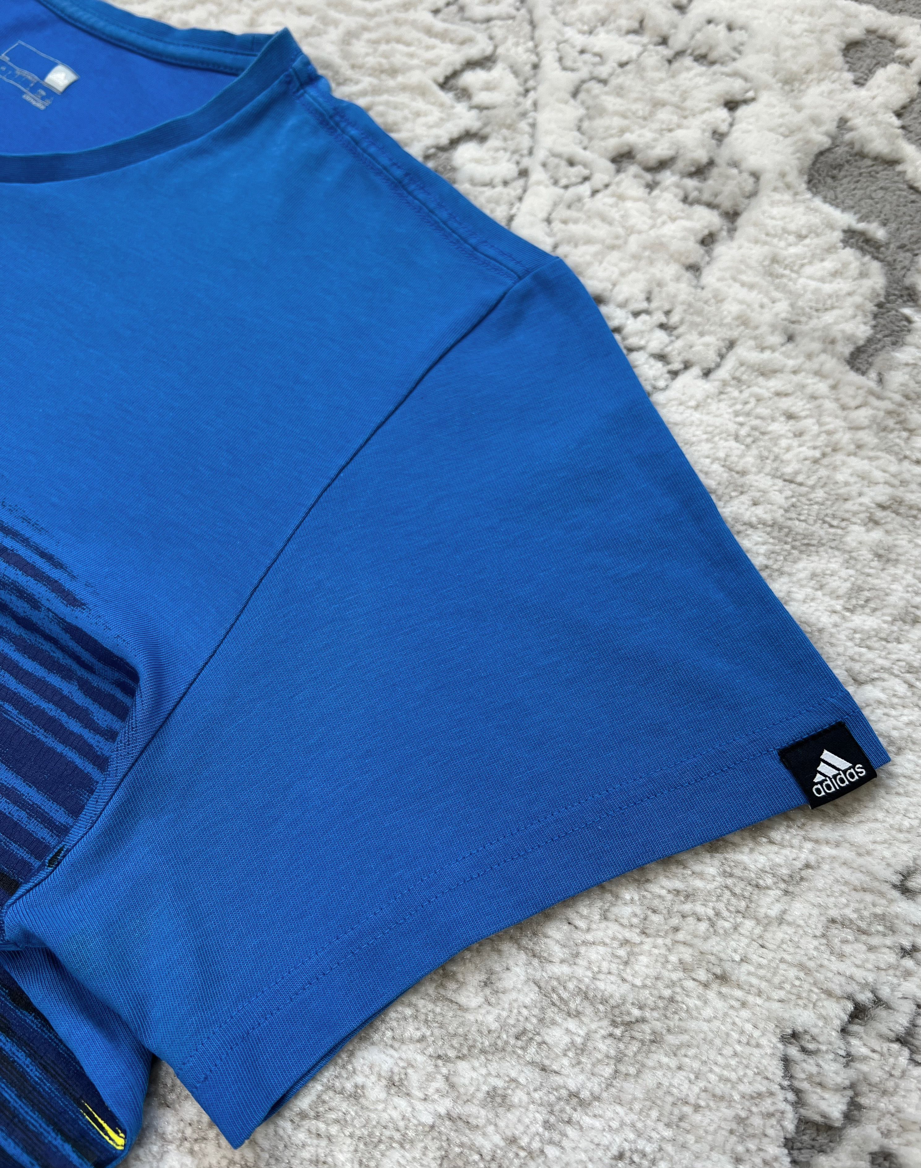 Adidas Adidas Climalite Blue Graphic Logo T-Shirt M/L Size US M / EU 48-50 / 2 - 3 Thumbnail