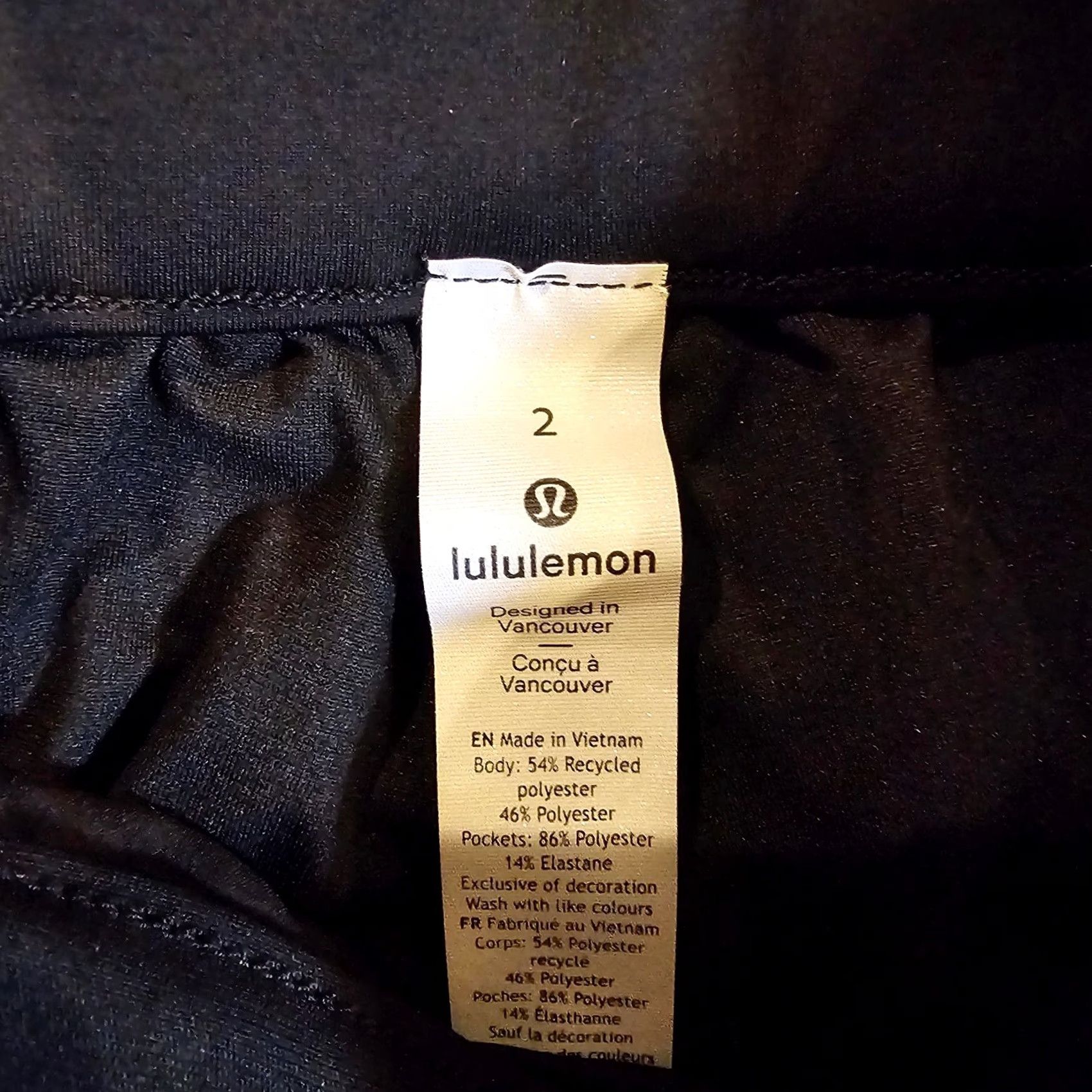 Lululemon Lululemon Pants Womens 2 Black Essential High Rise Trouser Stretch Pull On Taper Size 26" / US 2 / IT 38 - 4 Thumbnail