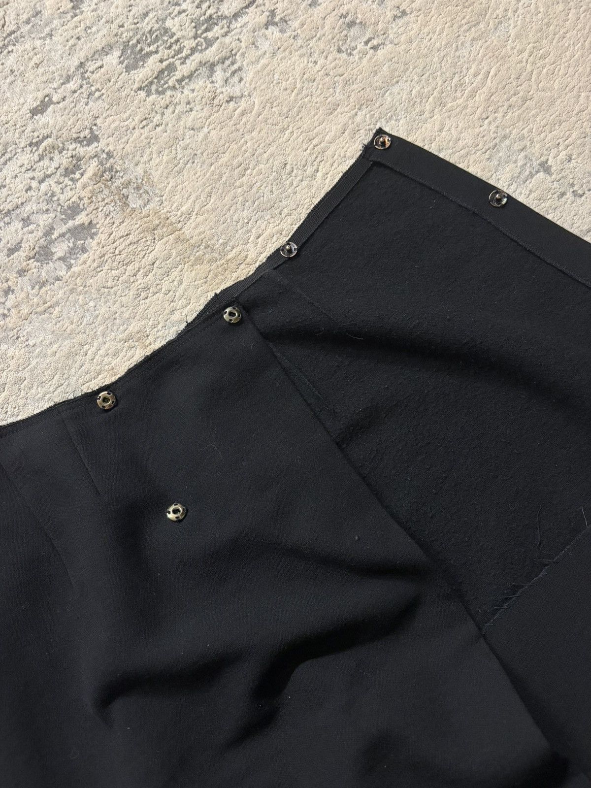 Miu Miu Miu Miu Black Wool Snap Button Skirt Size 25" / US 0 / IT 36 - 7 Thumbnail