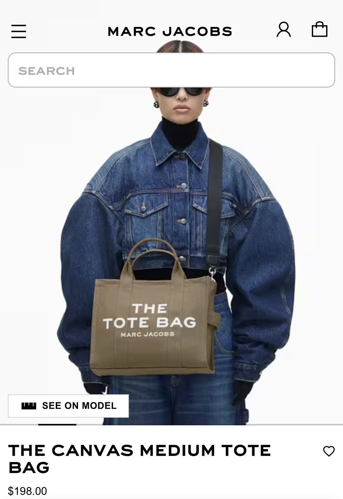 Marc Jacobs Marc Jacobs Canvas “The Tote Bag” Size ONE SIZE - 5 Thumbnail