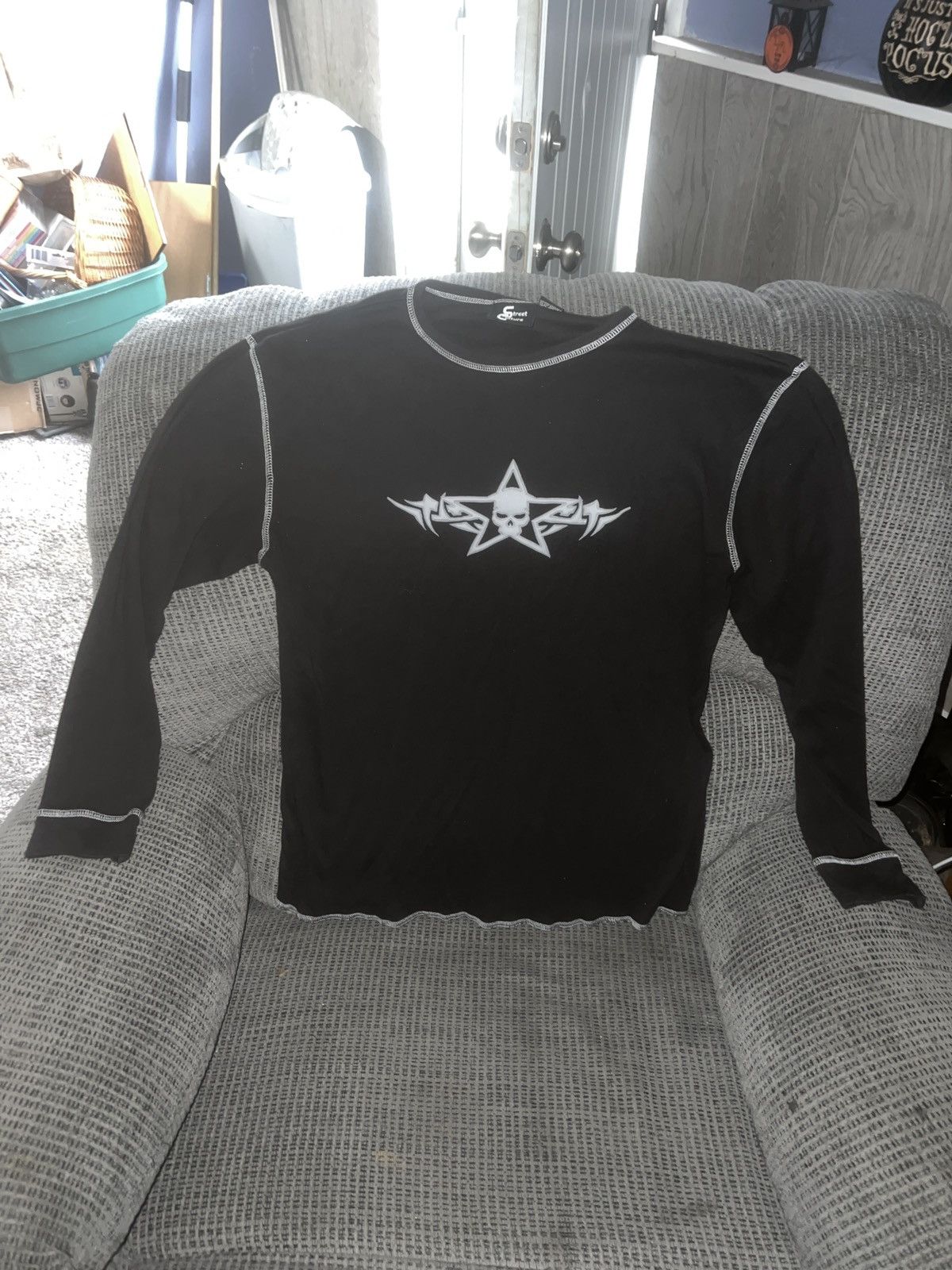 image of Hypebeast Street Culture Long sleeve Tee in Black, Men's (Size XL)