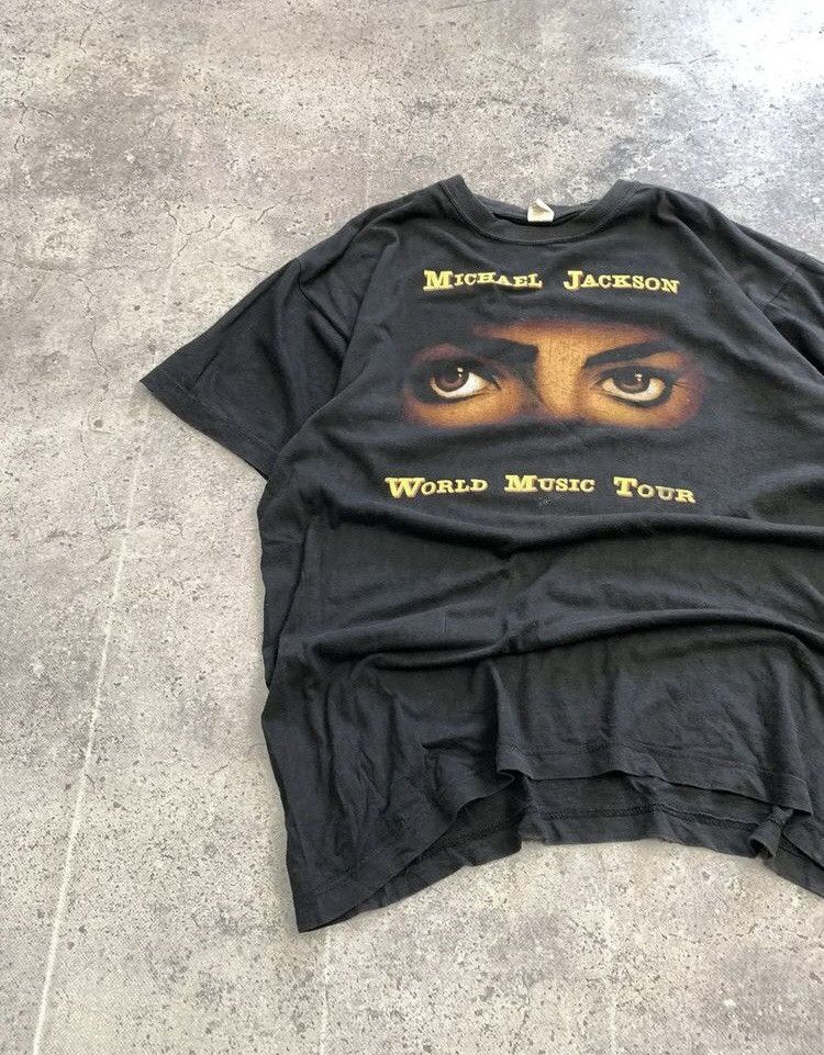 Band Tees × Michael Jackson × Vintage Micheal Jackson Dangerous World Tour 1992-93 Size US XL / EU 56 / 4 - 5 Thumbnail