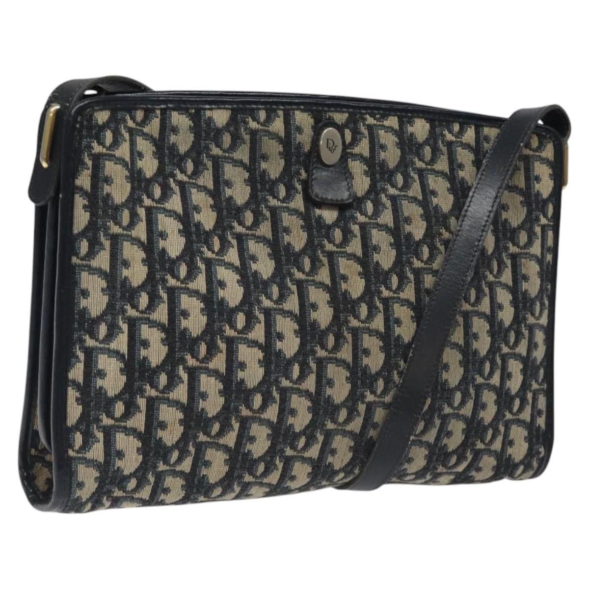 Dior DIOR Trotter Canvas Shoulder Bag Navy Size ONE SIZE - 1 Thumbnail