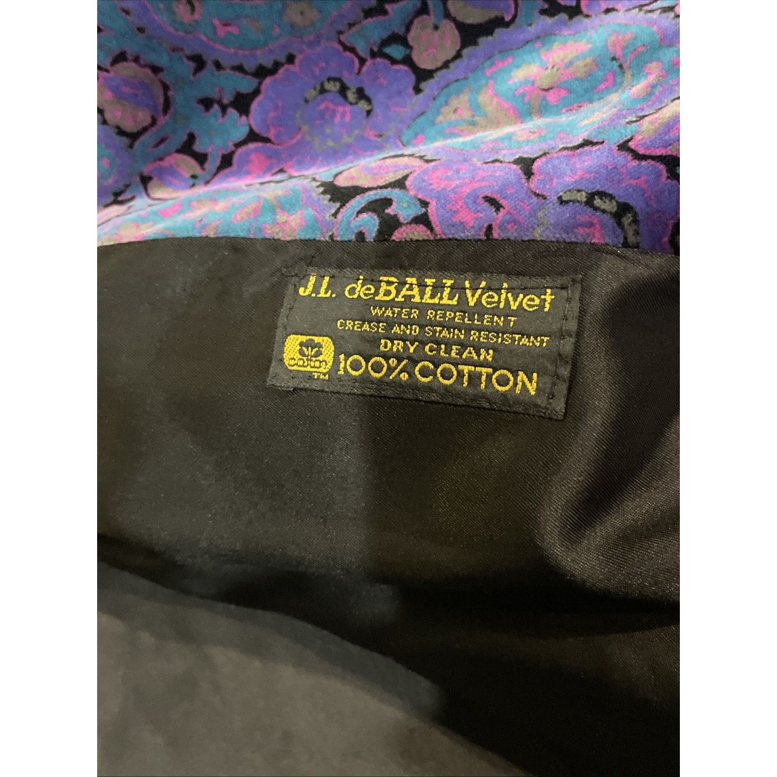 Other Portrait JL DeBall Velvet Opera Coat Purple Paisley Vintage Size XS / US 0-2 / IT 36-38 - 7 Thumbnail