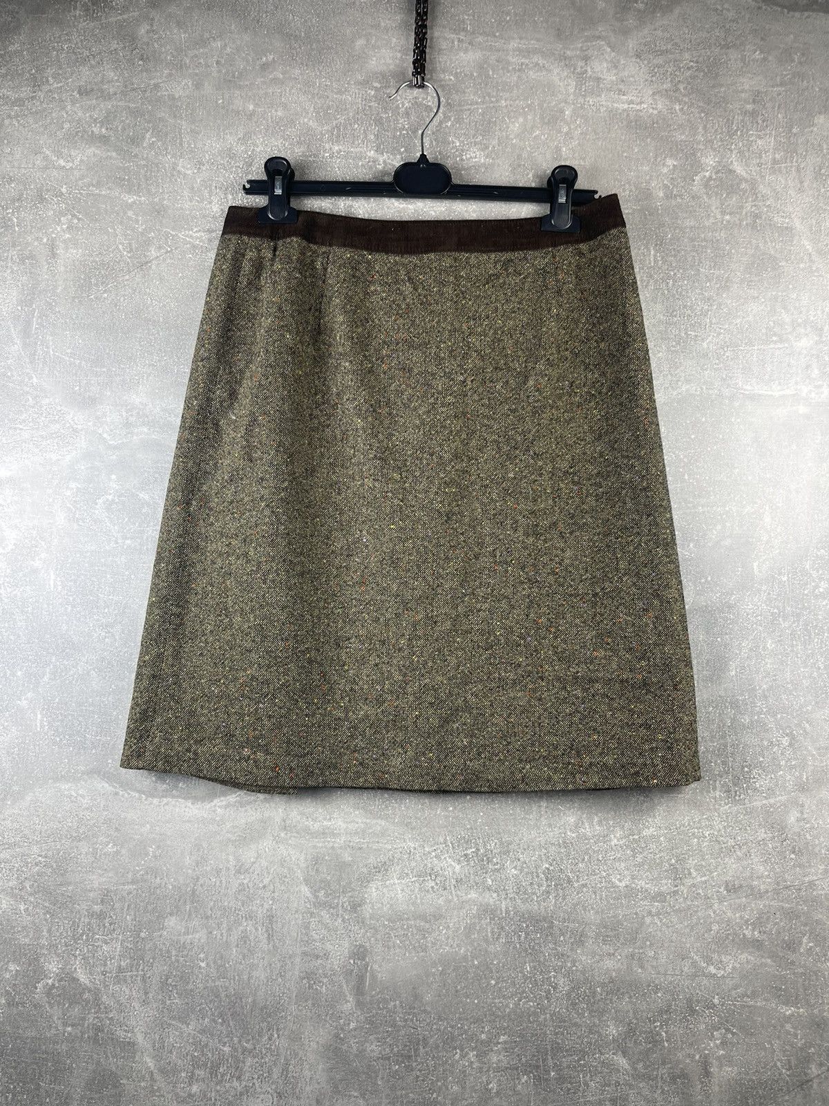Dolce & Gabbana Dolce&Gabbana Vintage Archives Brown Tweed Buttons Skirt Size 30" / US 8 / IT 44 - 7 Thumbnail