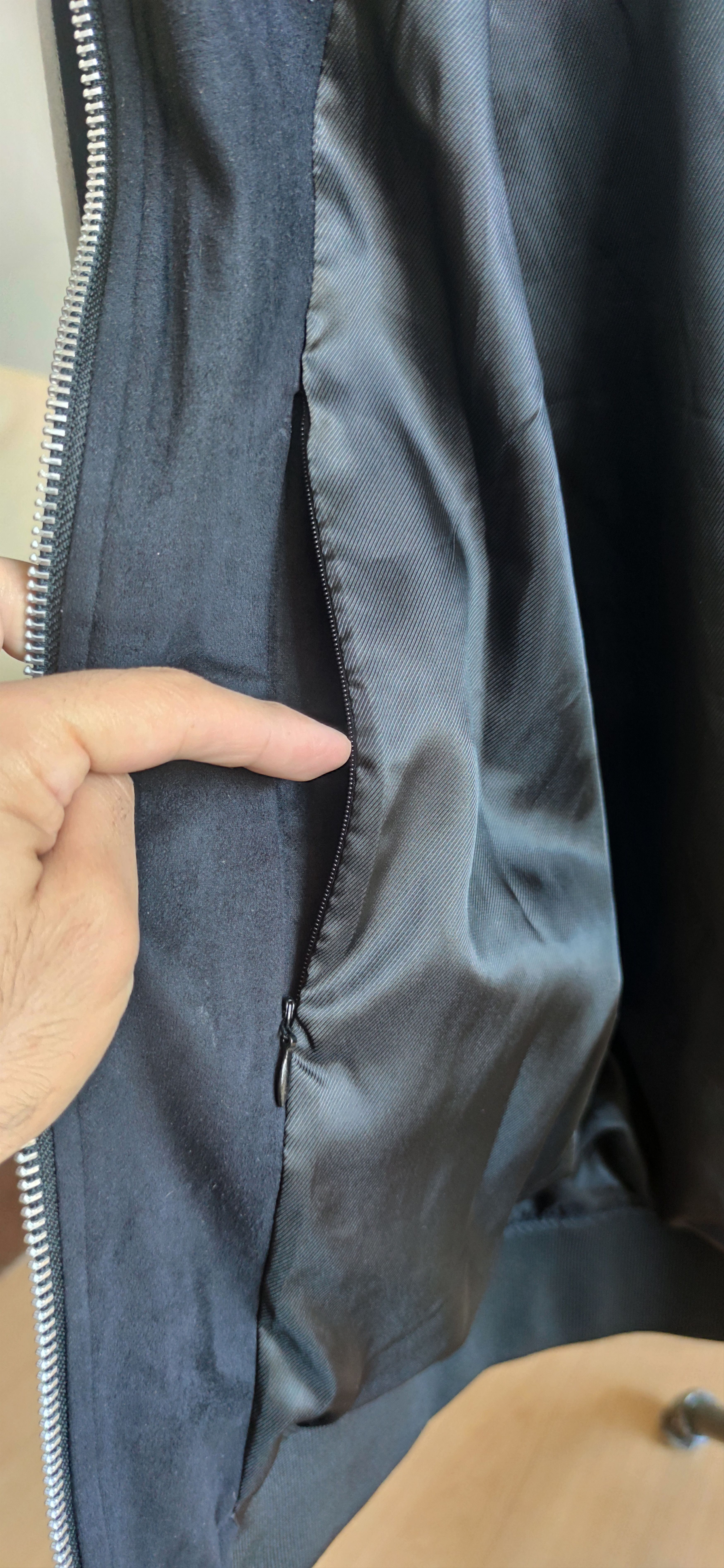 Other Patchwork Leather Suede Black Grey Bomber Jacket Sandro Size US M / EU 48-50 / 2 - 11 Thumbnail