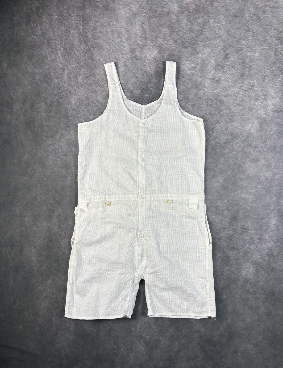Vintage Antique Unionsuit 1900s Onepiece Underwear Workwear True Vin Size XS / US 0-2 / IT 36-38 - 2 Thumbnail
