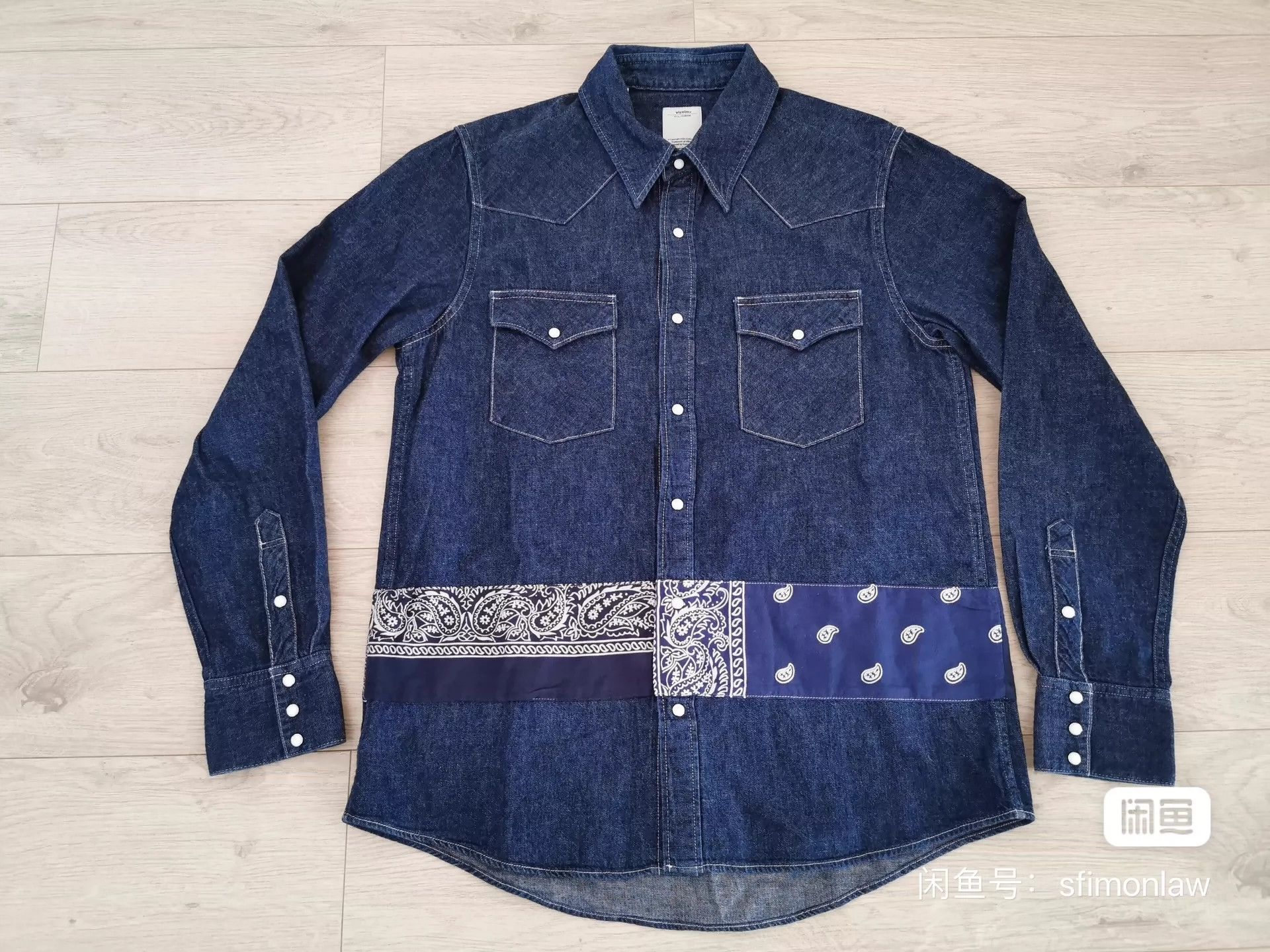 Visvim Visvim Bandana Border Shirt -DMC Size US L / EU 52-54 / 3 - 1 Thumbnail