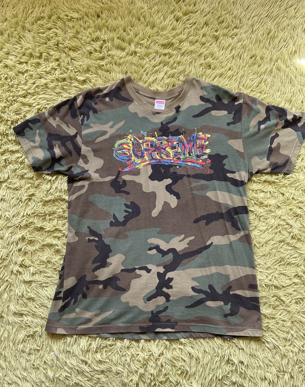 Supreme Social Tee Woodland Camo