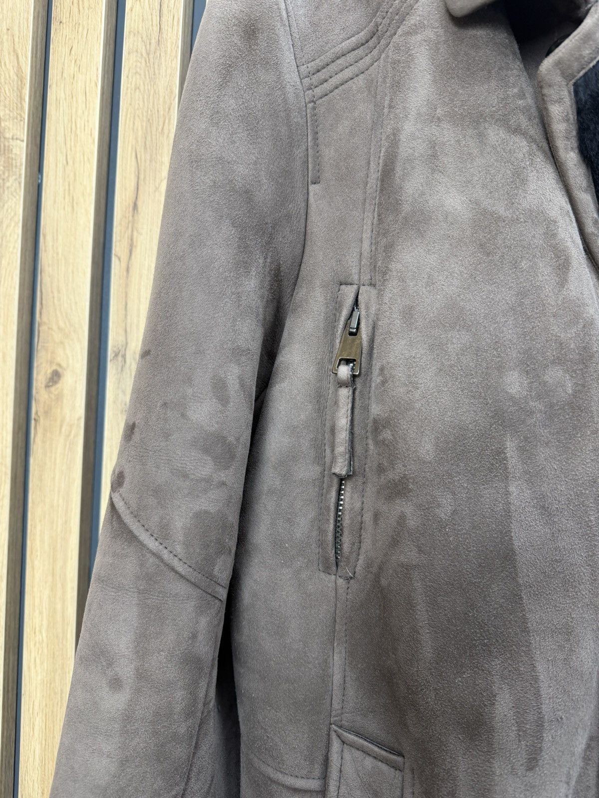 Other Men’s Shearling Sheepskin Coat Brown Size 54 Size US L / EU 52-54 / 3 - 6 Thumbnail