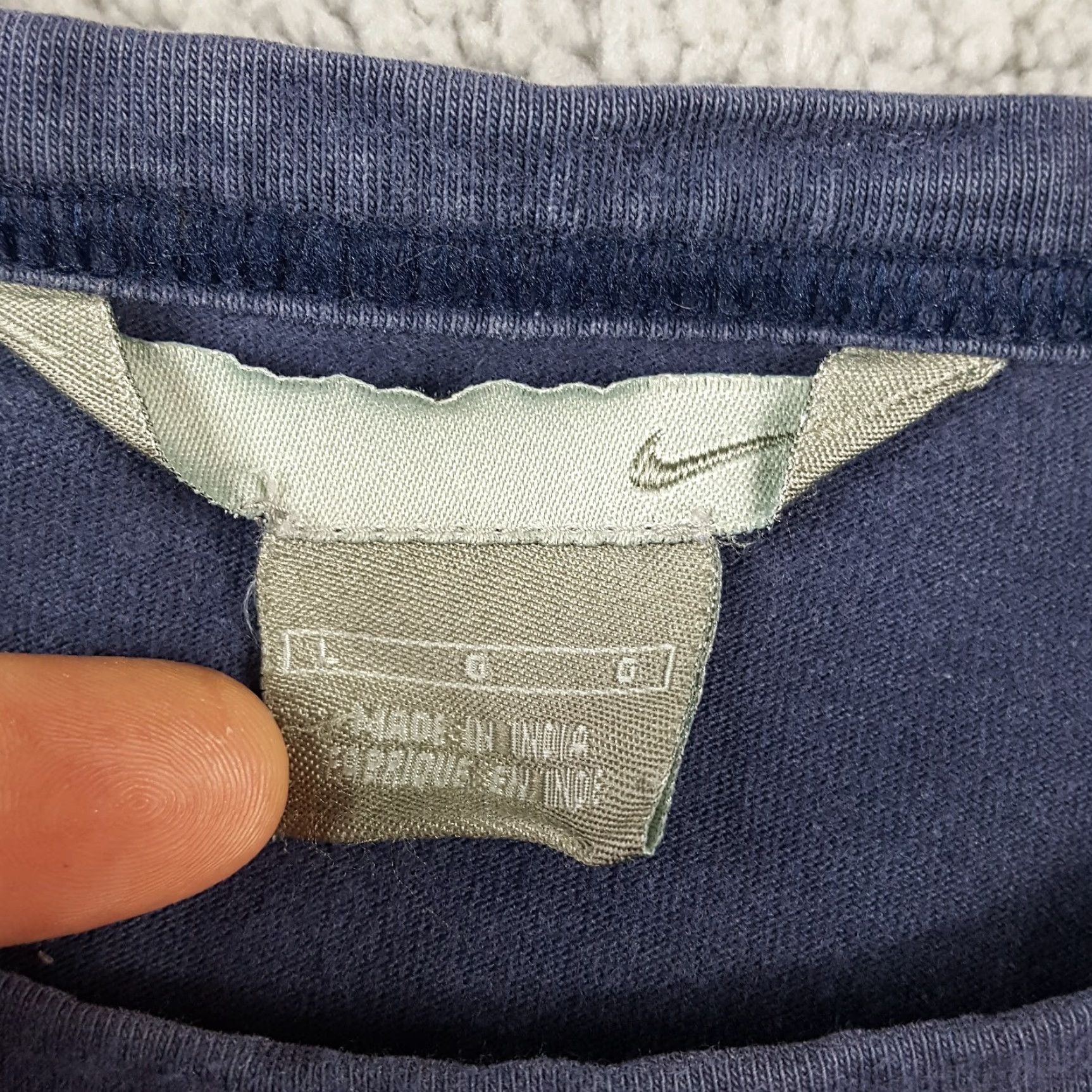 Nike VINTAGE Nike T-Shirt Men's Large Blue 90s Y2K Retro Grunge Athletic Sports Casual Size US L / EU 52-54 / 3 - 3 Thumbnail