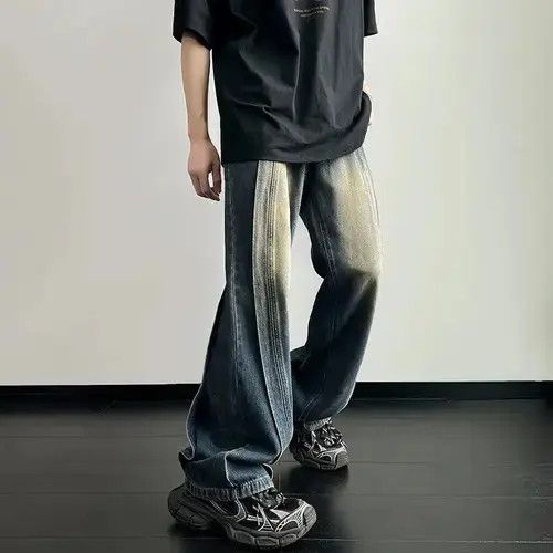 Japanese Brand × Jean Wide Leg Jeans Baggy Y2k Washed Size US 30 / EU 46 - 2 Thumbnail