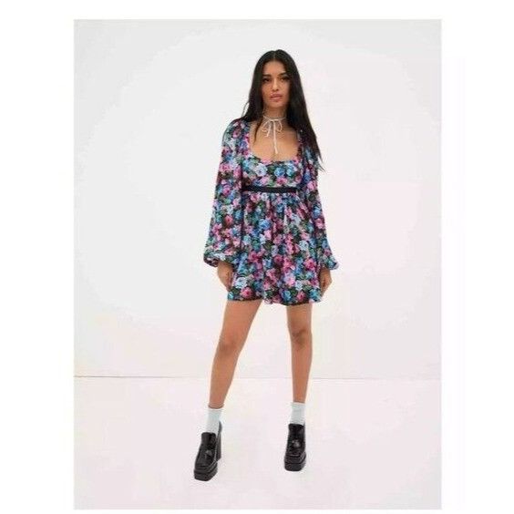 For Love & Lemons For Love & Lemons Maggie Mini Dress Size Small NWT Retails $ Size S / US 4 / IT 40 - 8 Thumbnail