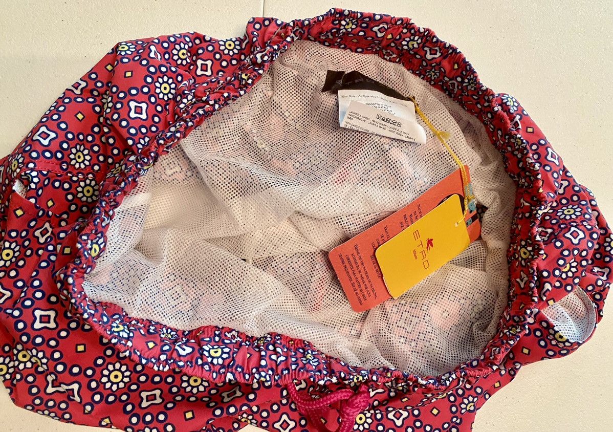 Etro Etro 🇮🇹 Milano Casino Carpet Resort Pool Swim Shorts XL NWT Size US 37 - 8 Thumbnail