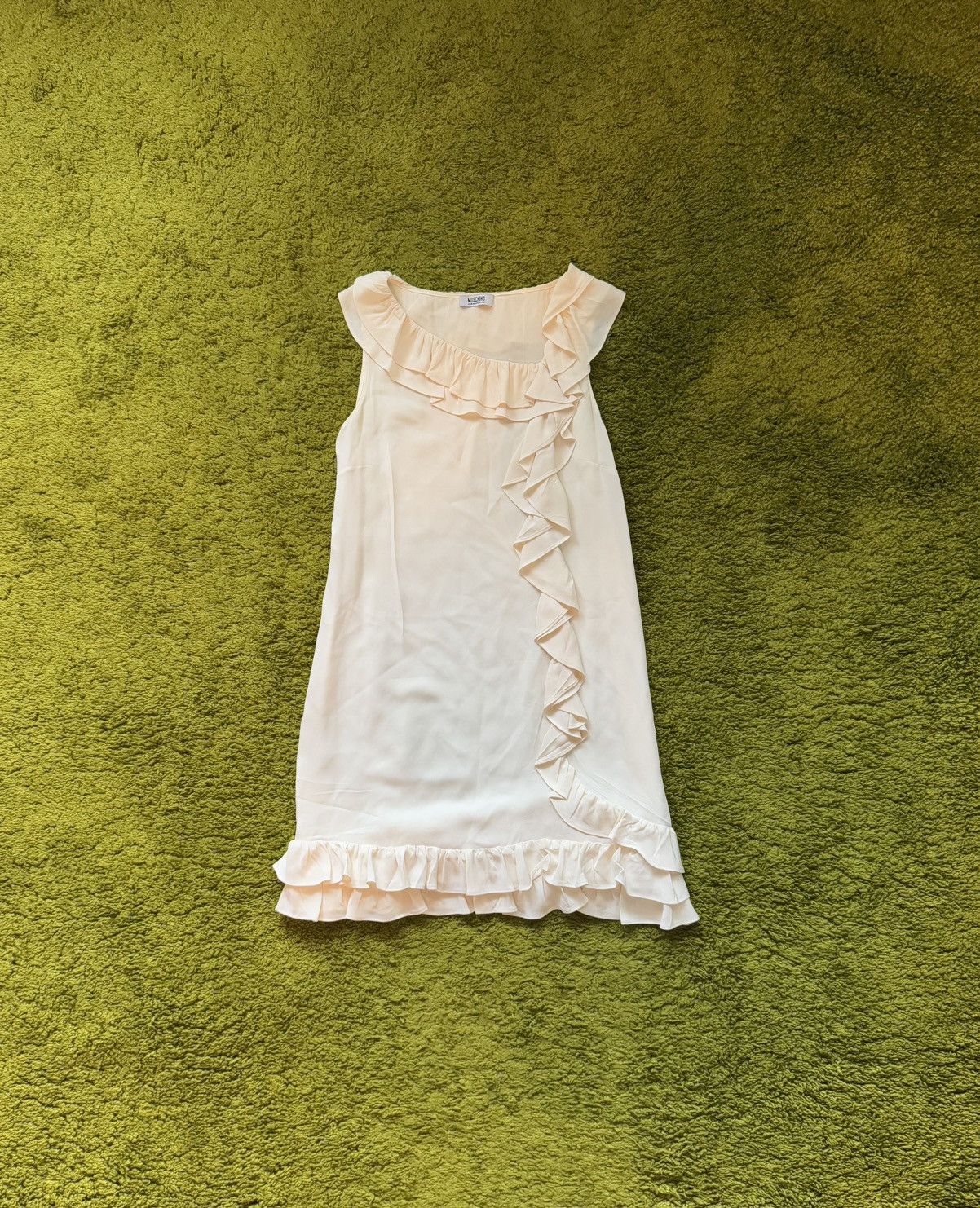 Moschino × Vintage Moschino cheap and chic 100% silk vintage mini dress Size L / US 10 / IT 46 - 1 Thumbnail