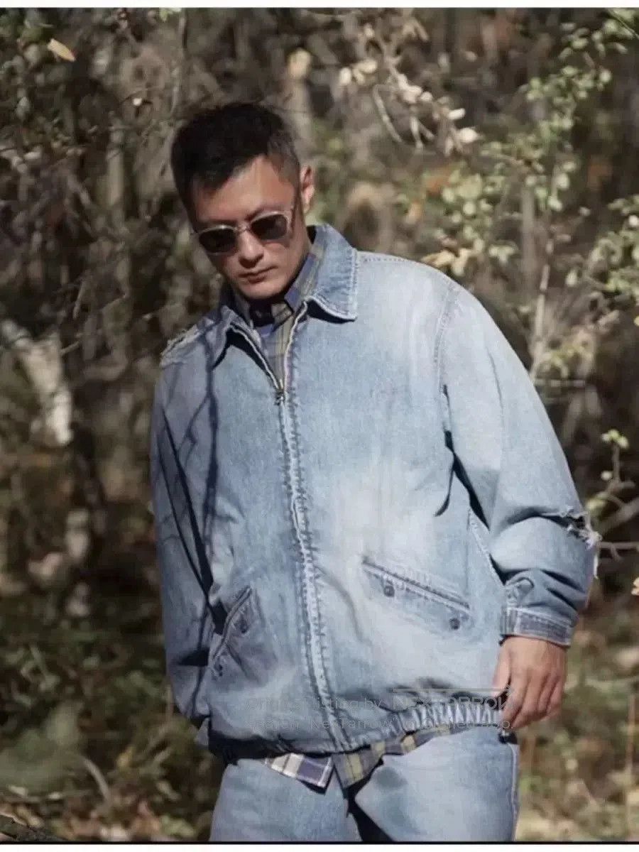 Madness MADNESS 22SS Washed Distressed Denim Jacket. Size US L / EU 52-54 / 3 - 5 Thumbnail