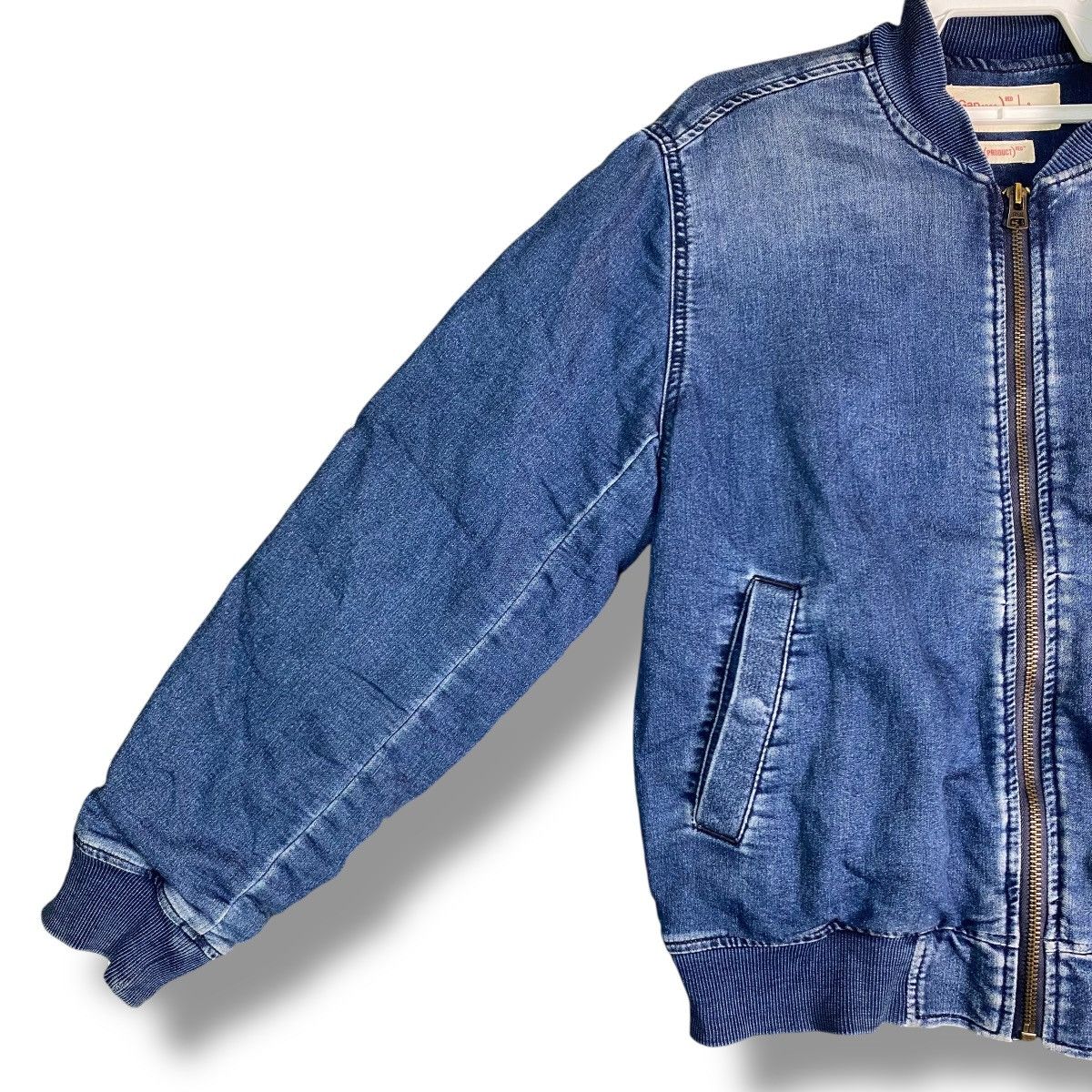 Gap GAP Product Red Denim Bomber Jacket Size US S / EU 44-46 / 1 - 2 Thumbnail
