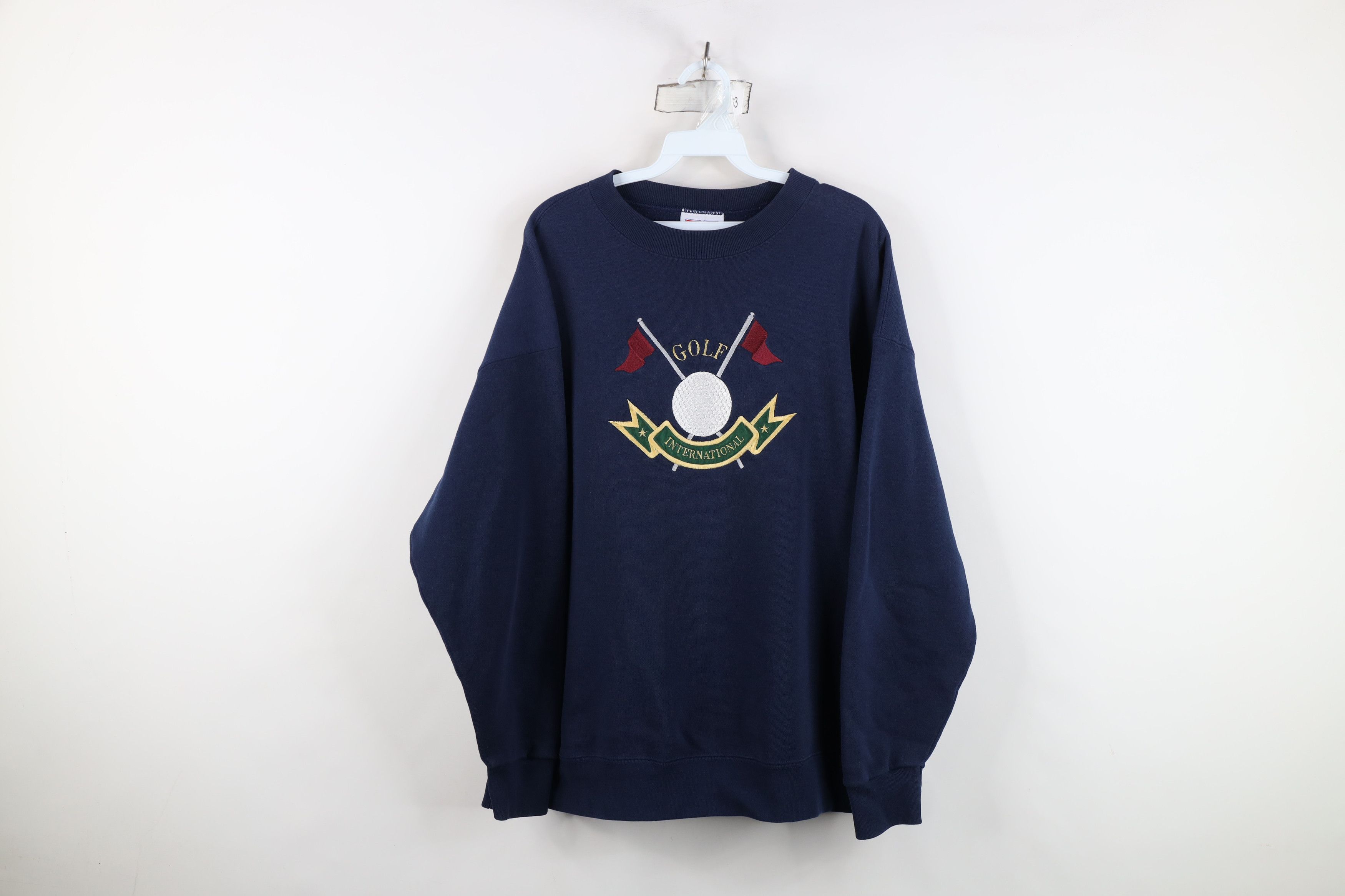 Vintage Vintage 90s Spell Golf International Crewneck Sweatshirt USA Size US XL / EU 56 / 4 - 1 Thumbnail