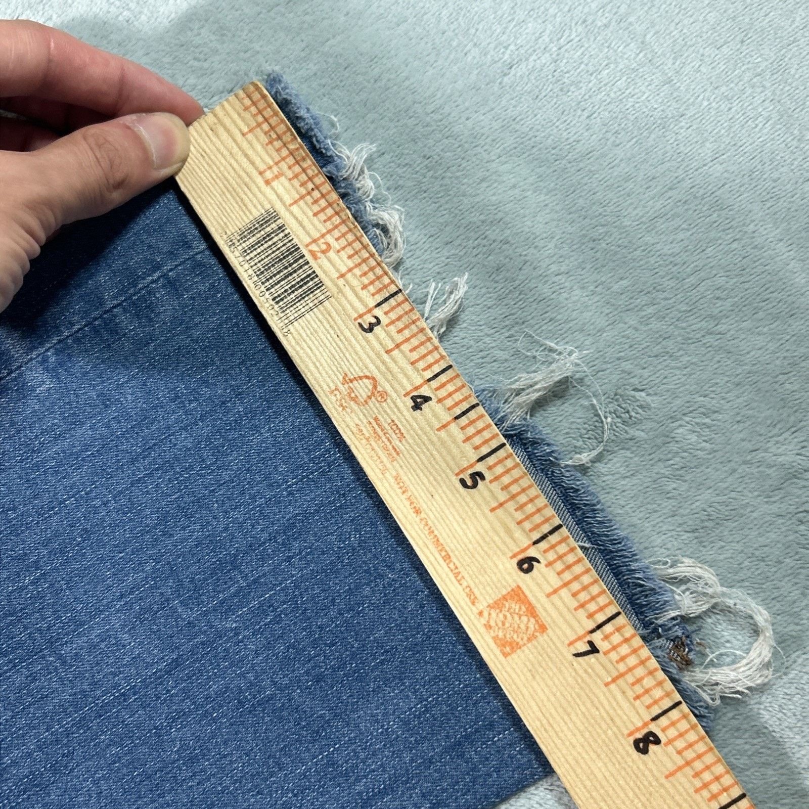 Madewell Baggy Bootcut Jeans 28x26 Raw Hem Flare Hamilton Dojo Button Size 28" / US 6 / IT 42 - 19 Thumbnail